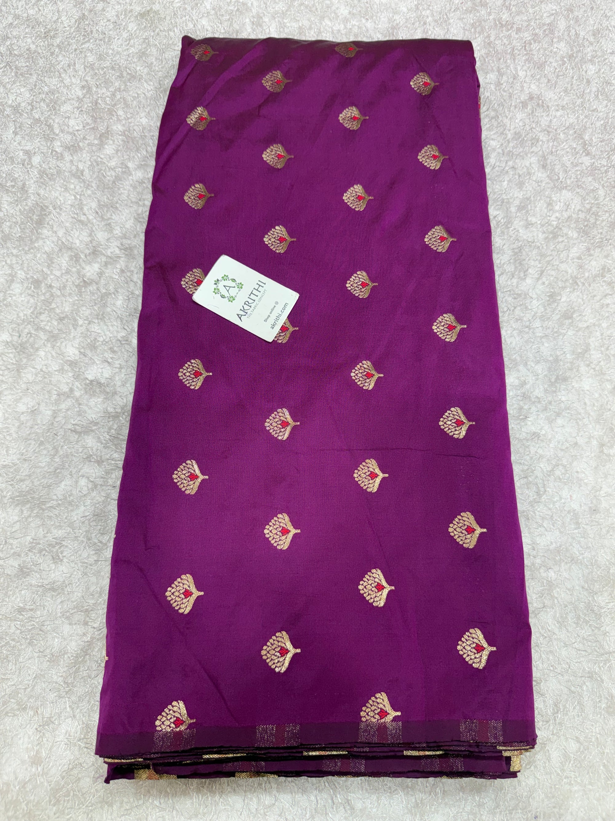 Semi Banarasi silk fabric