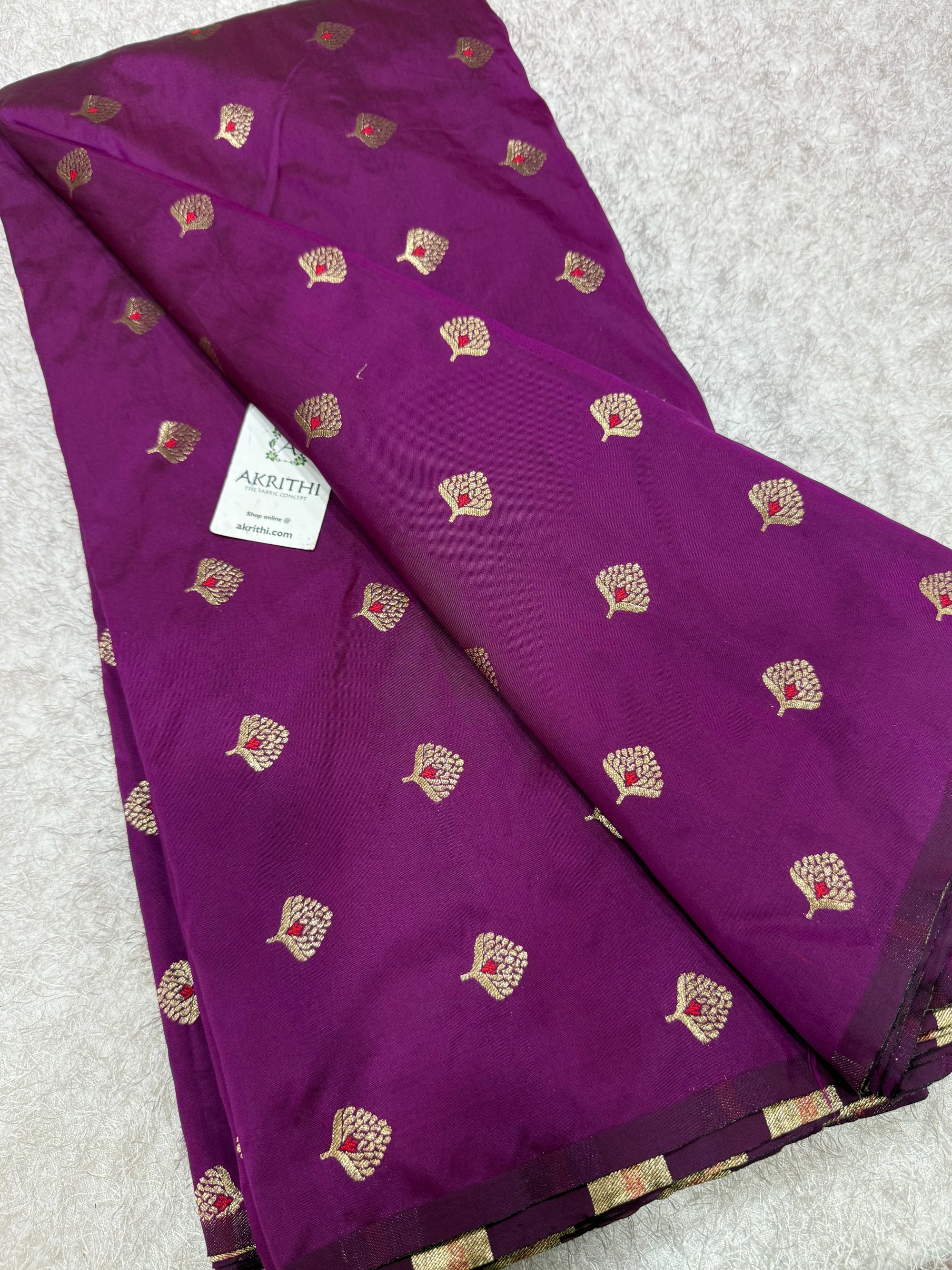 Semi Banarasi silk fabric