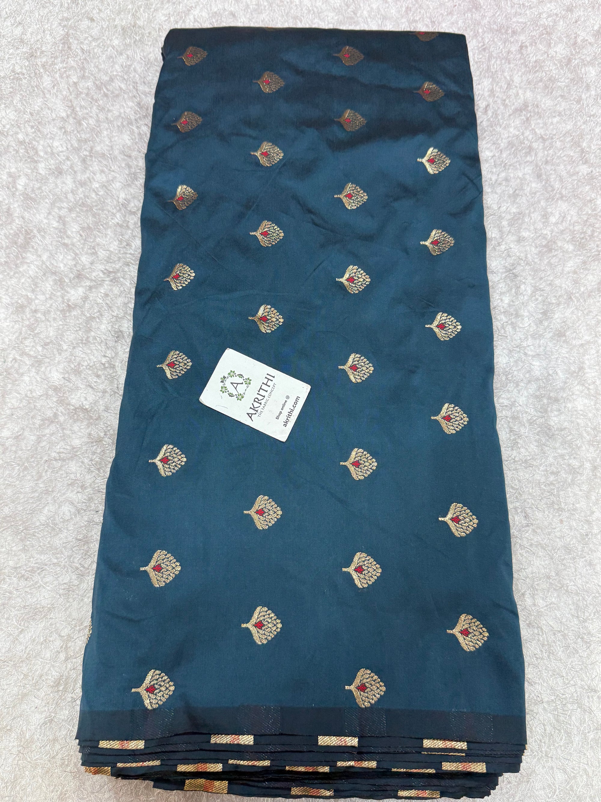 Semi Banarasi silk fabric