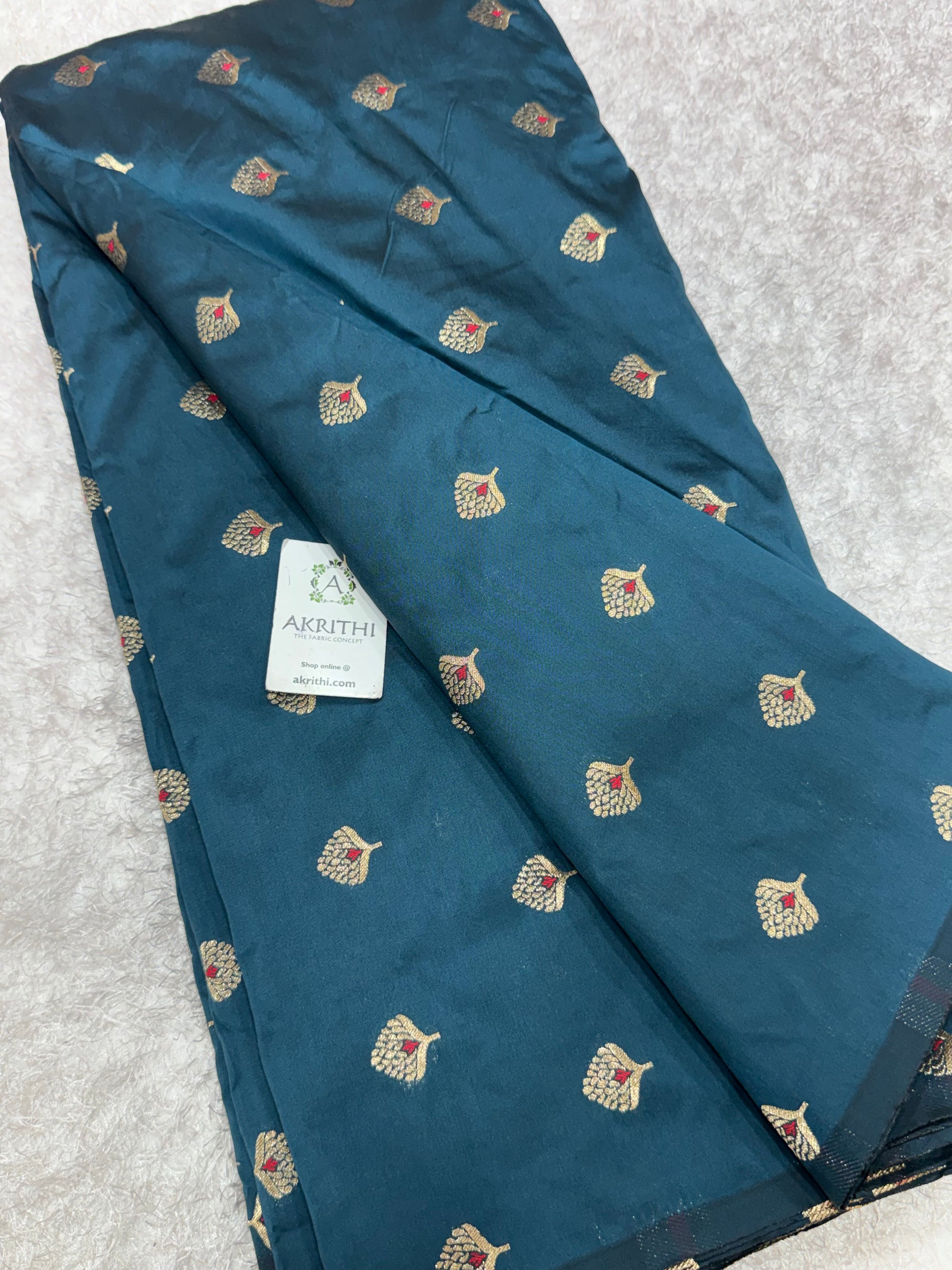 Semi Banarasi silk fabric
