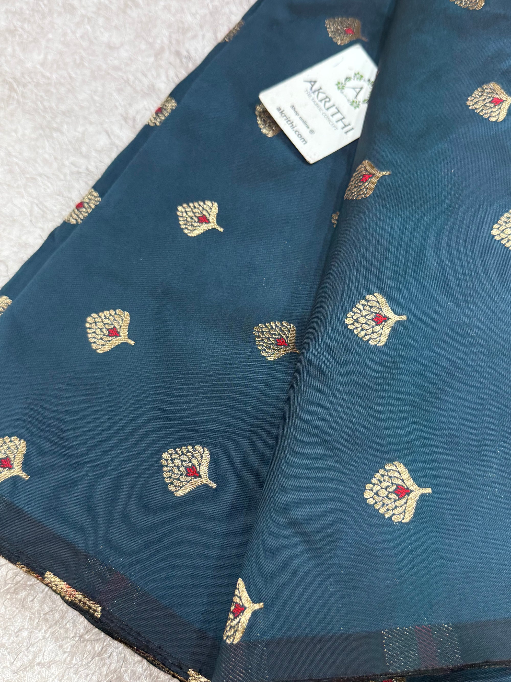 Semi Banarasi silk fabric