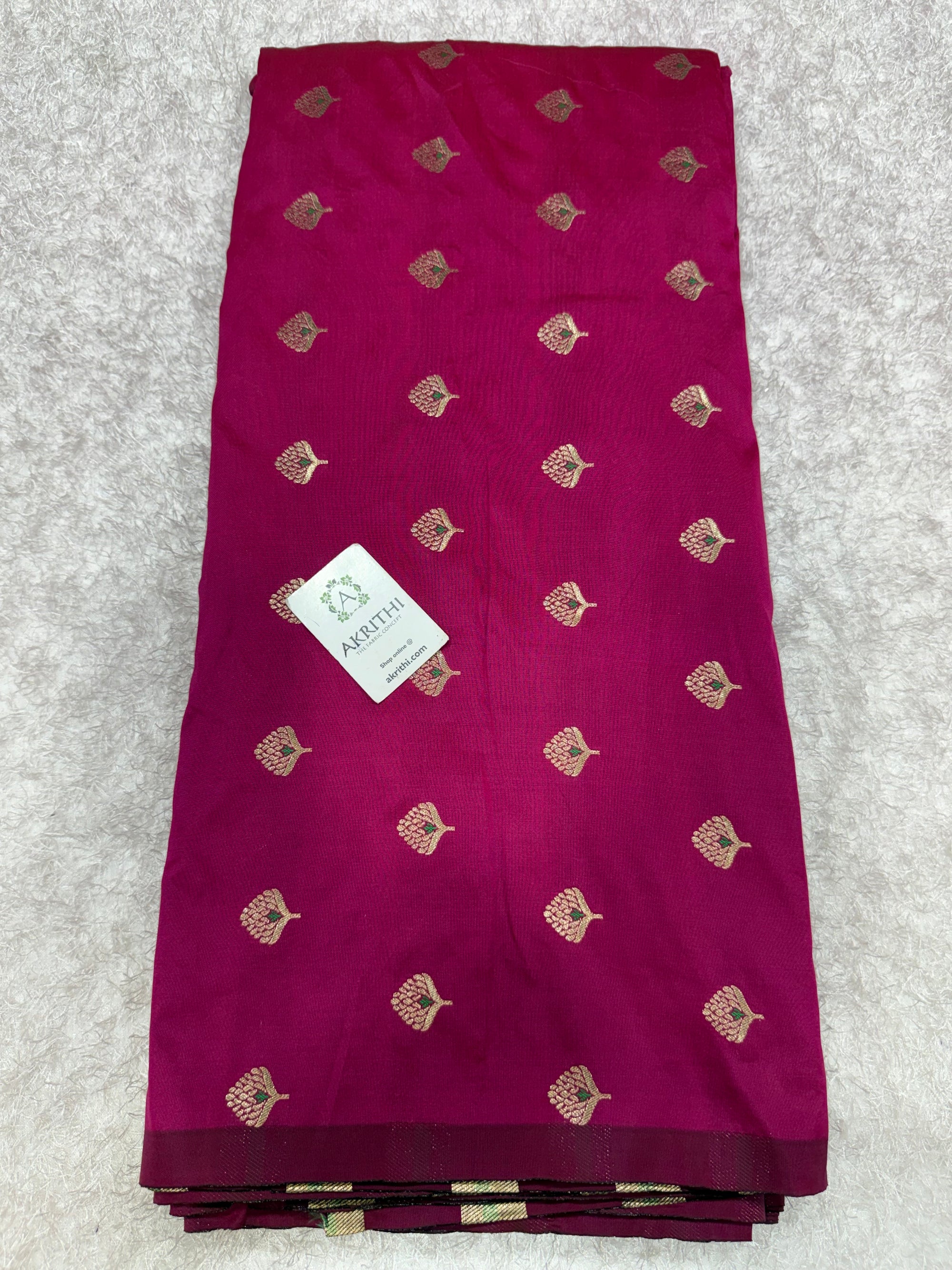 Semi Banarasi silk fabric