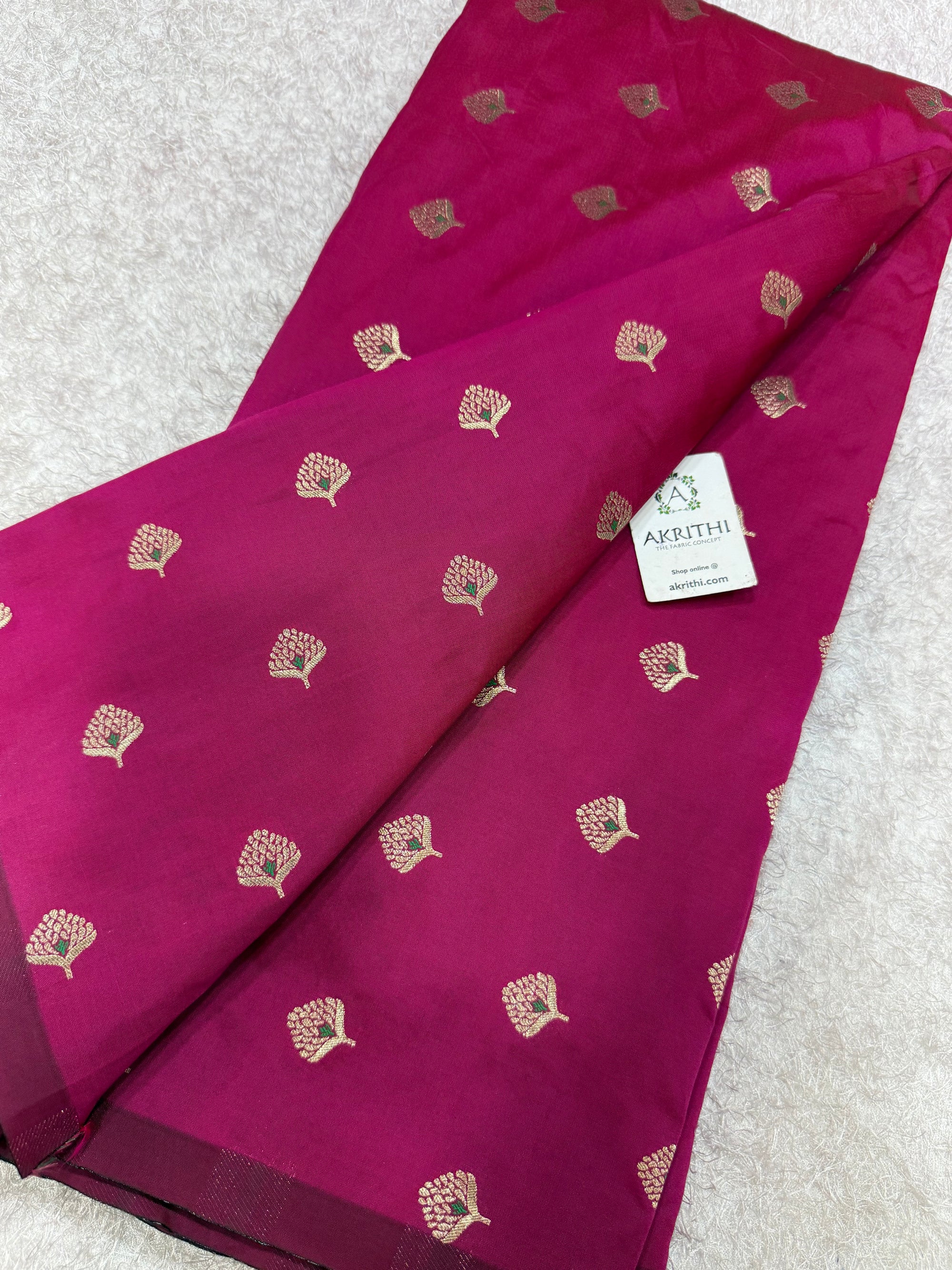 Semi Banarasi silk fabric
