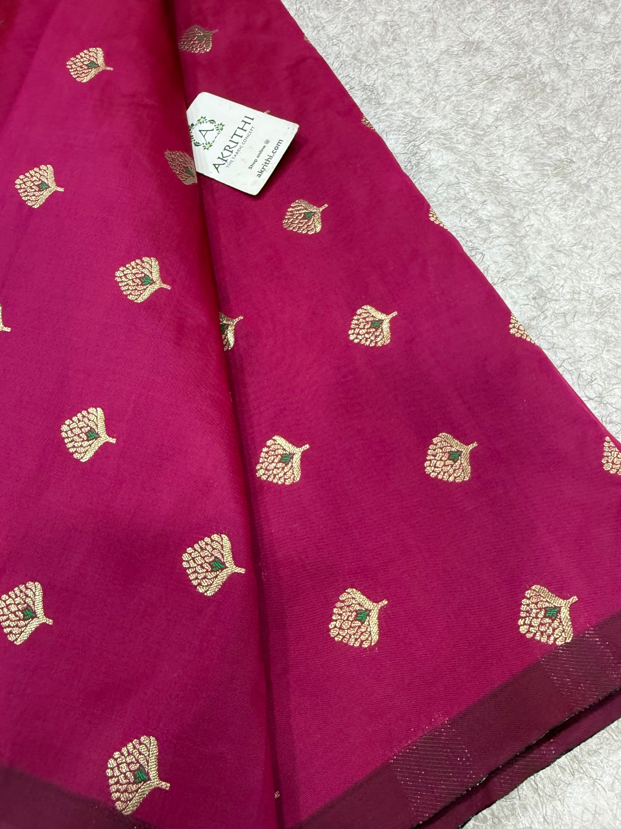 Semi Banarasi silk fabric