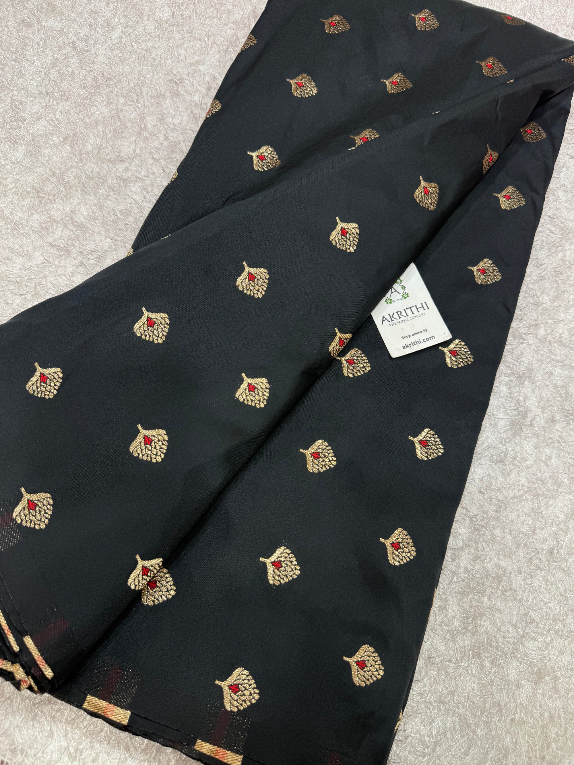 Semi Banarasi silk fabric