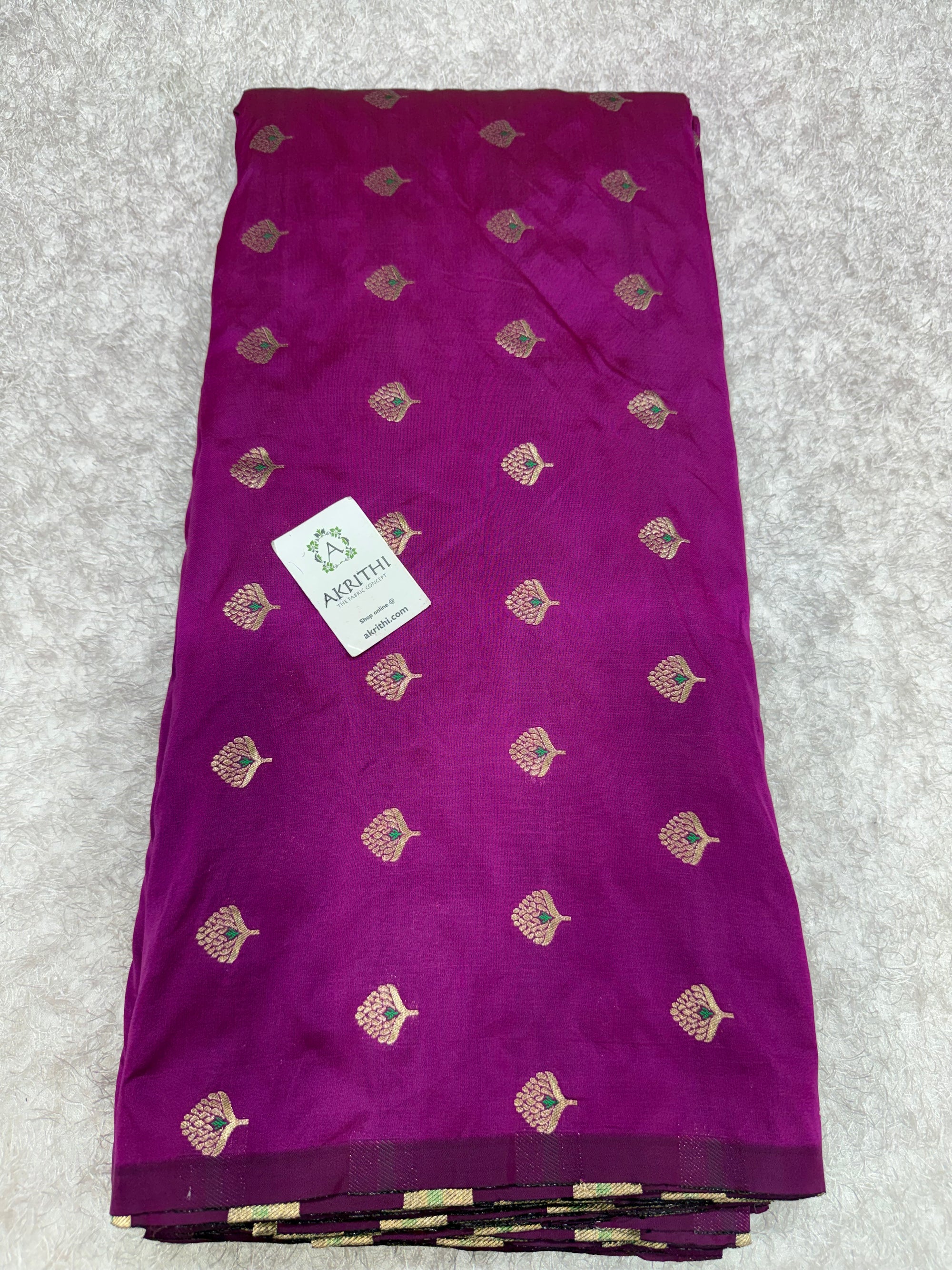Semi Banarasi silk fabric