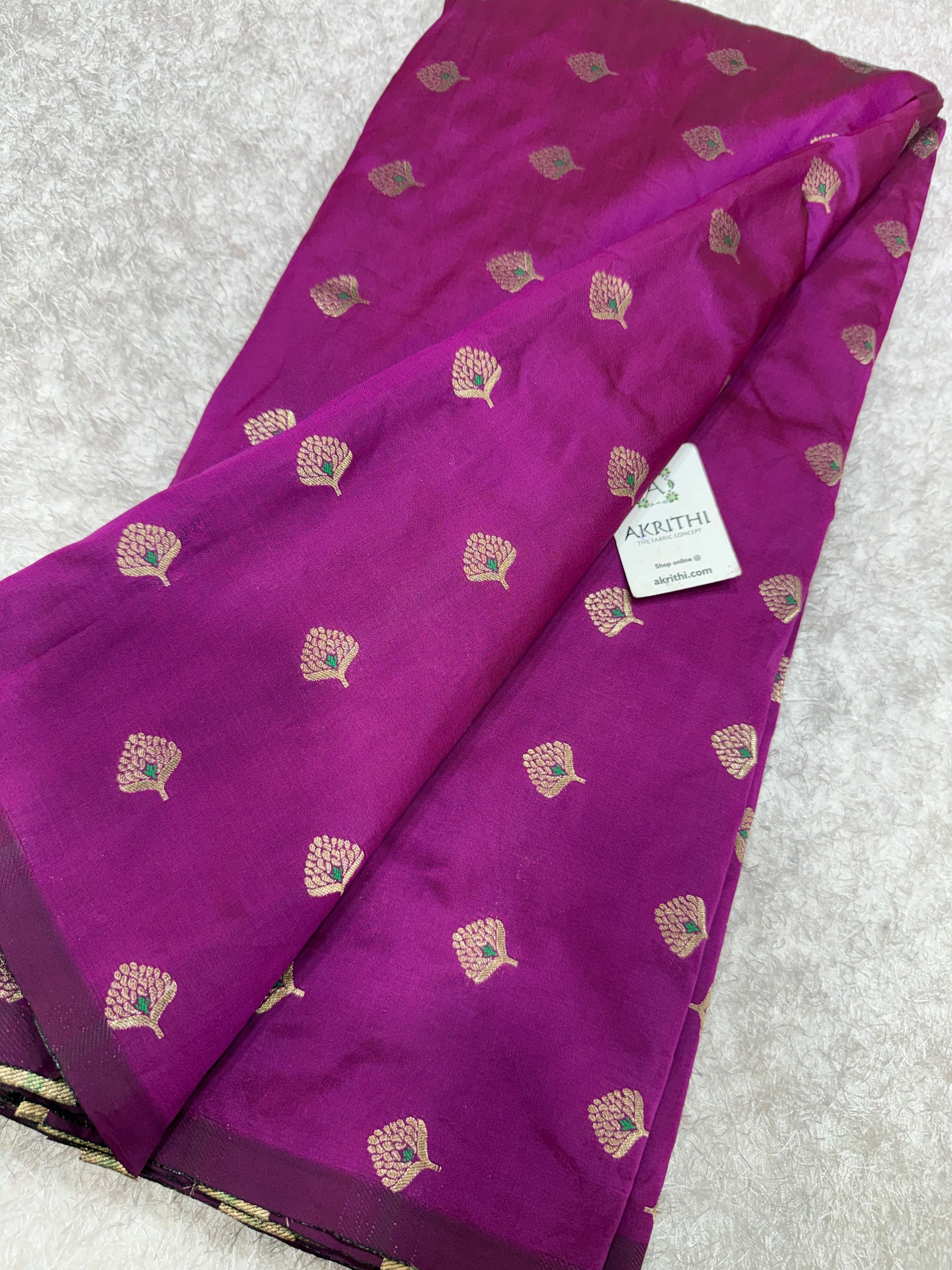 Semi Banarasi silk fabric