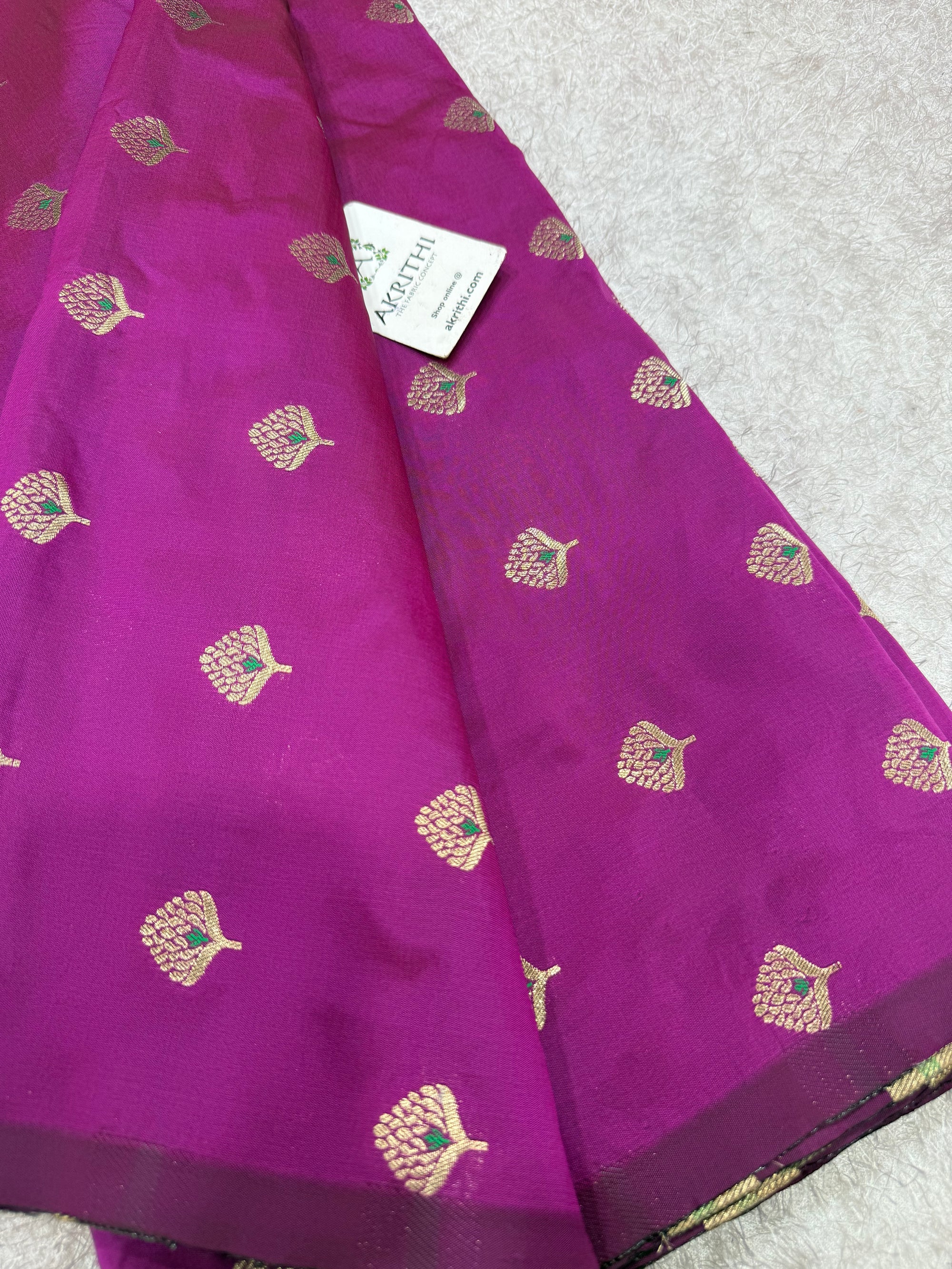 Semi Banarasi silk fabric