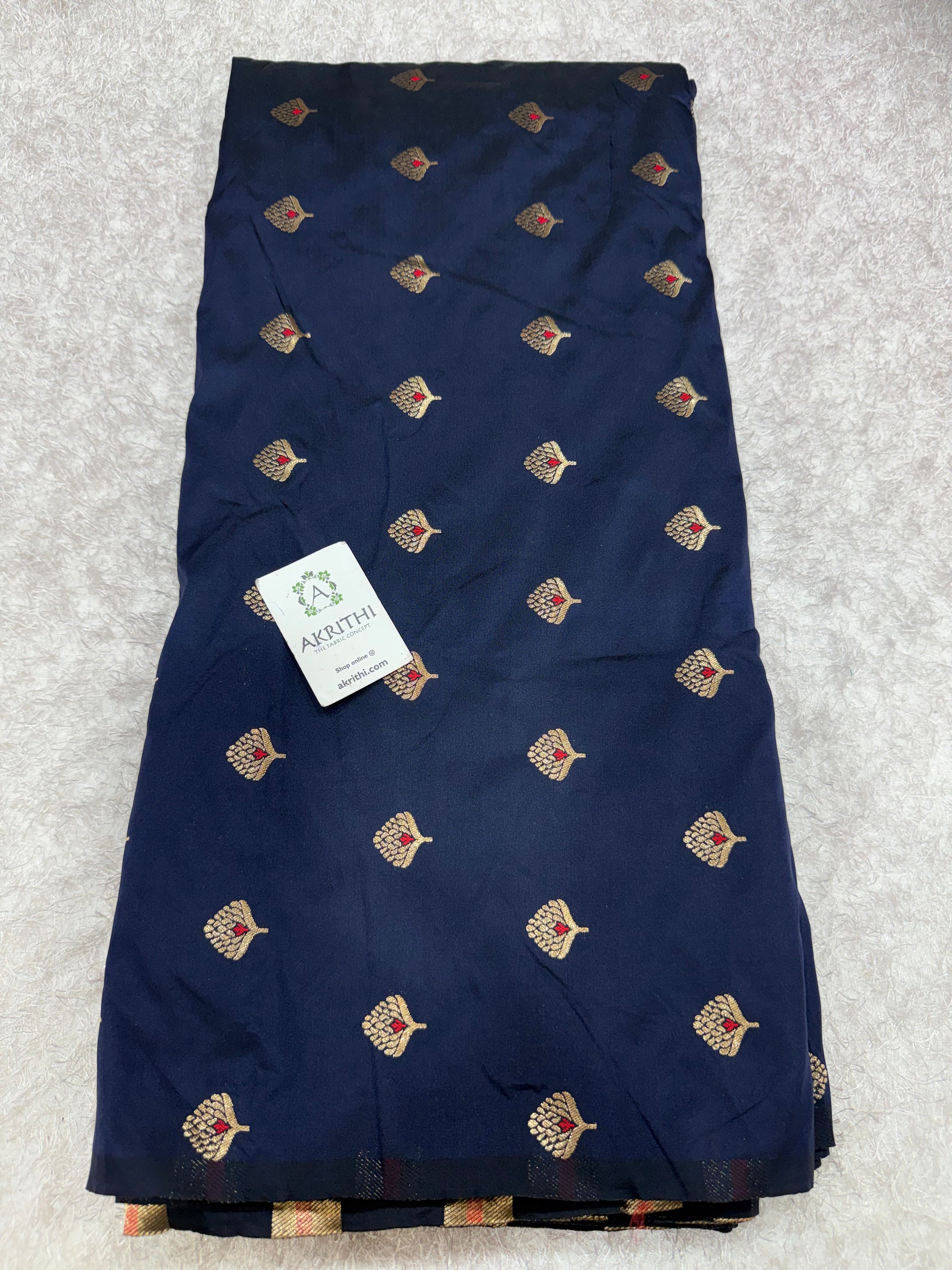 Semi Banarasi silk fabric