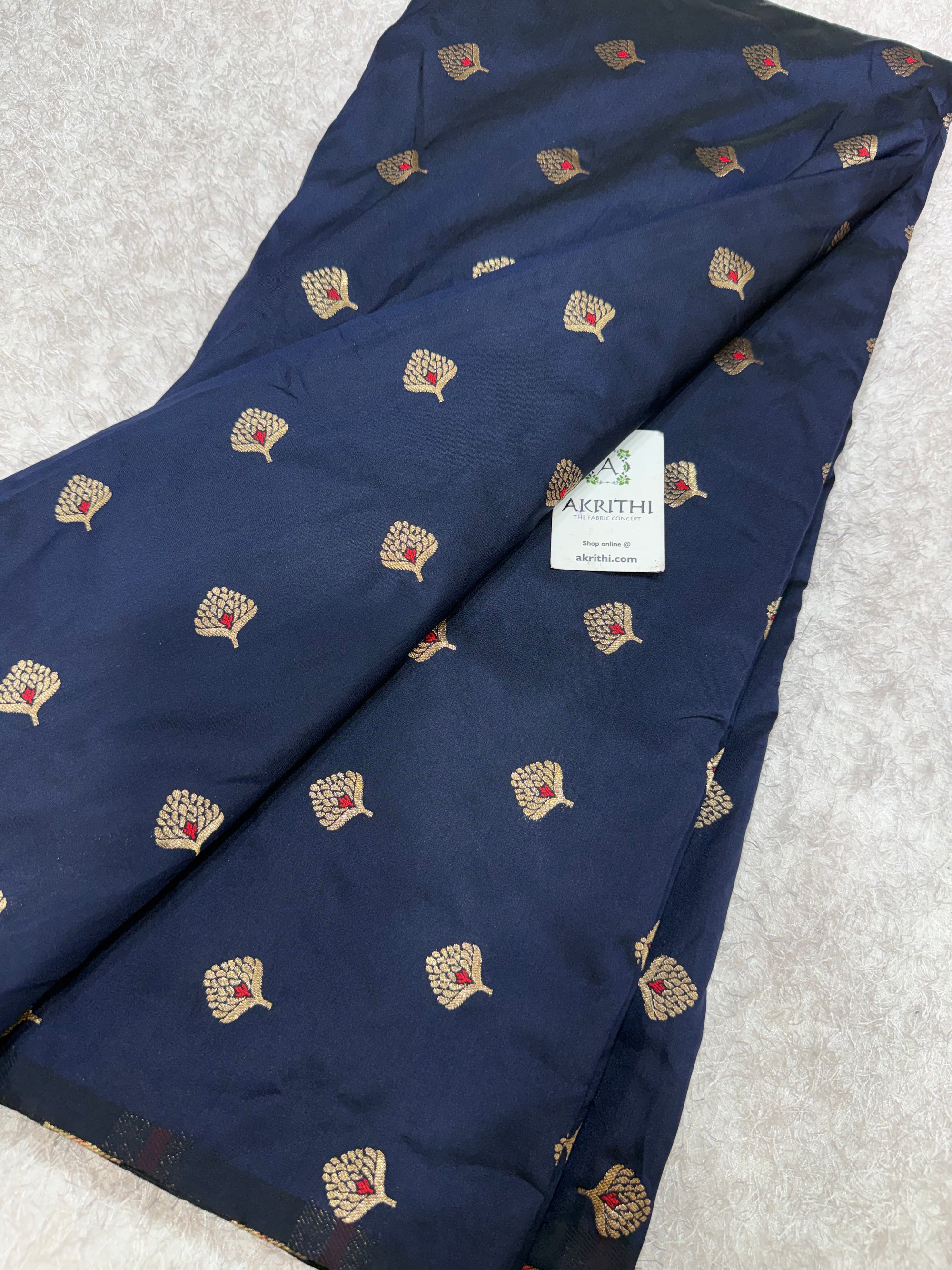 Semi Banarasi silk fabric