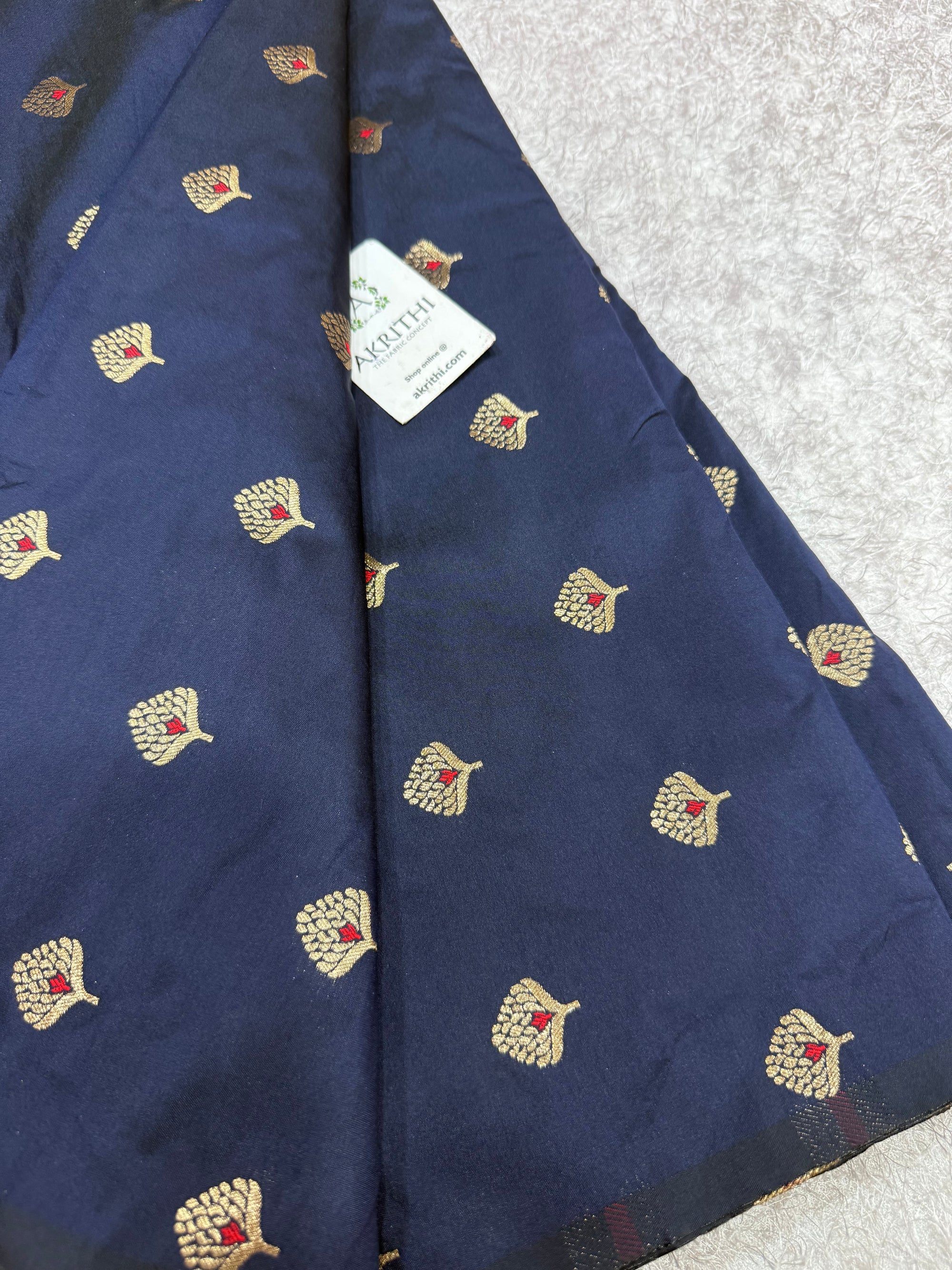 Semi Banarasi silk fabric