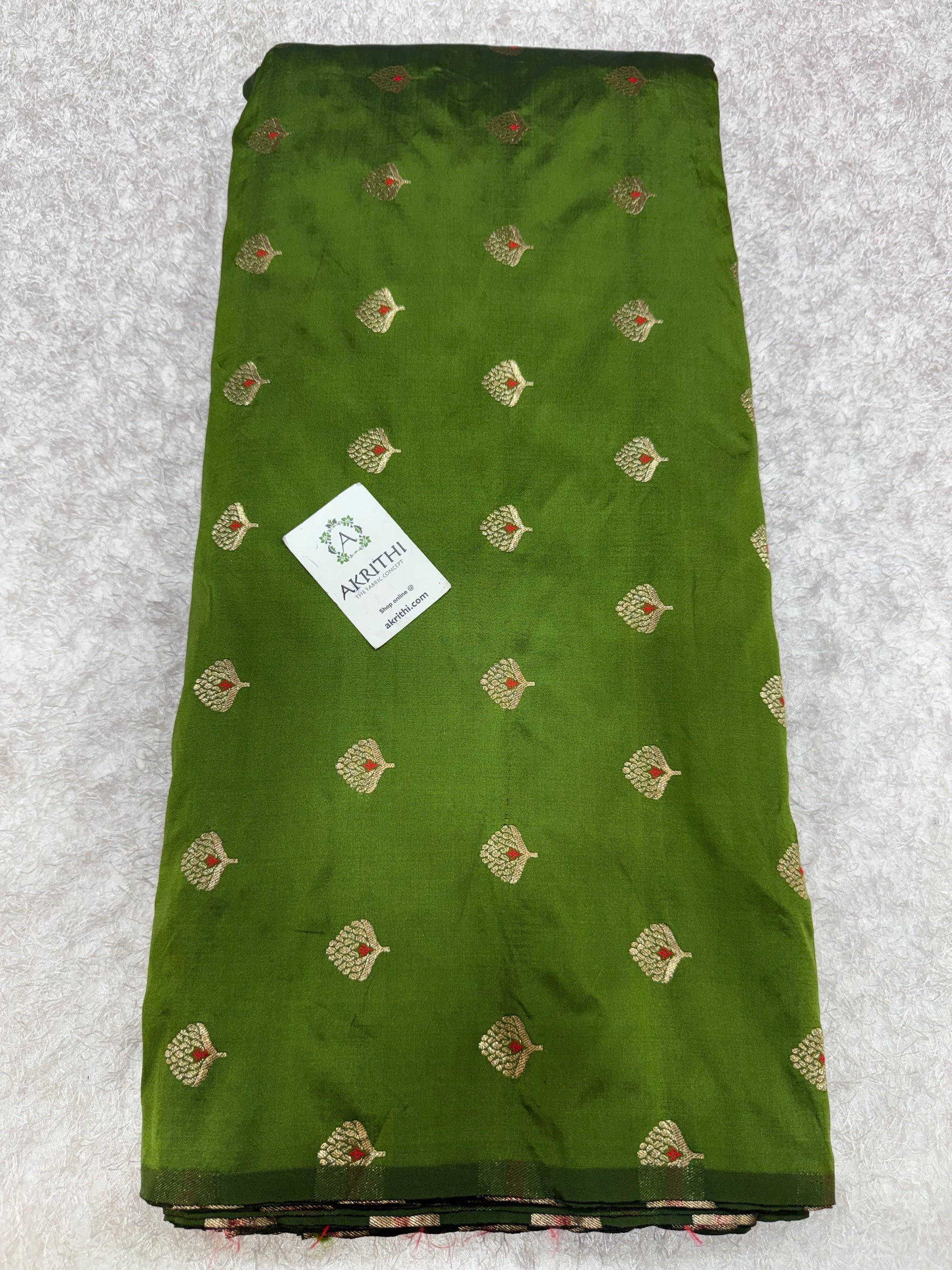 Semi Banarasi silk fabric