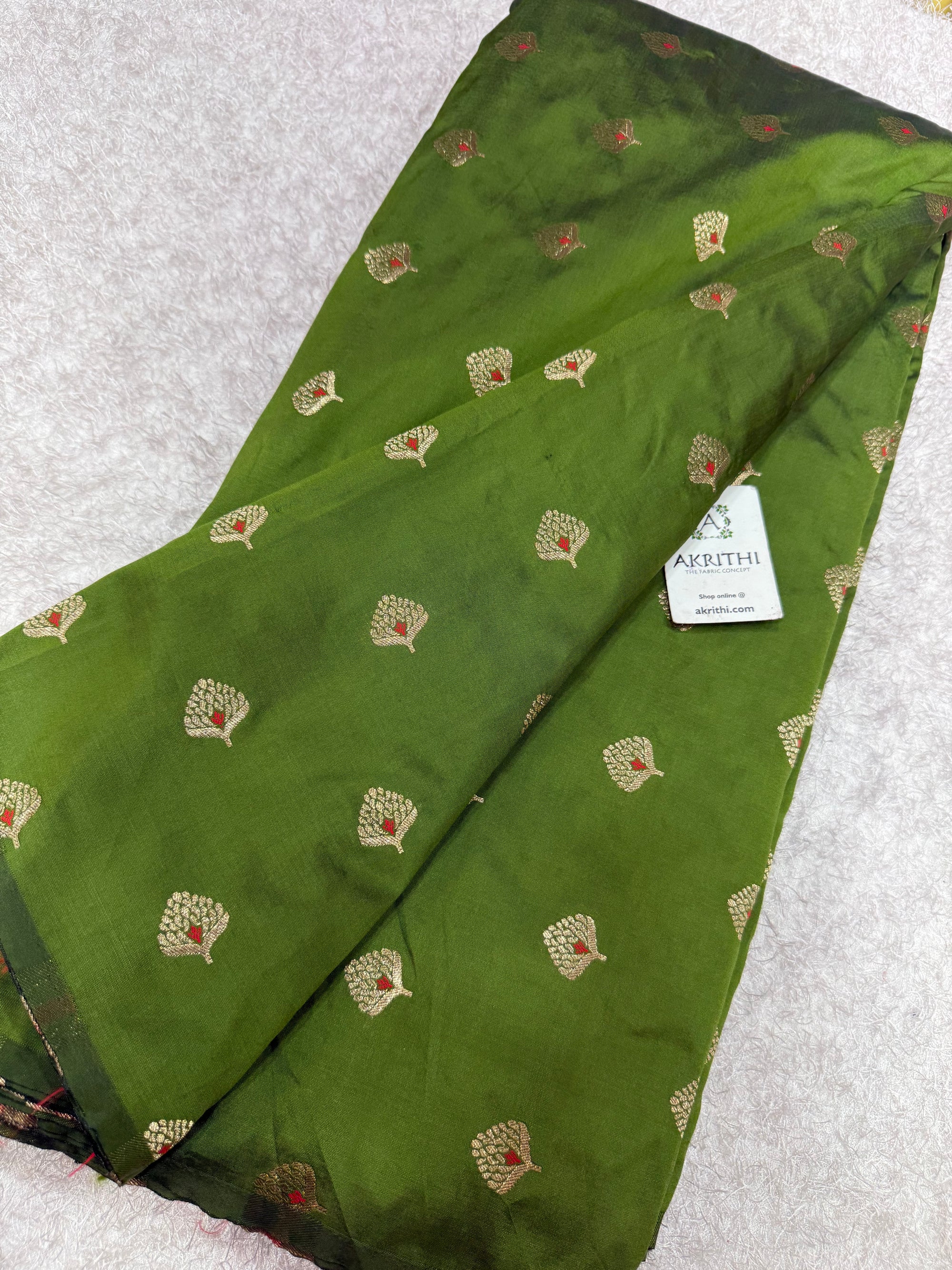 Semi Banarasi silk fabric