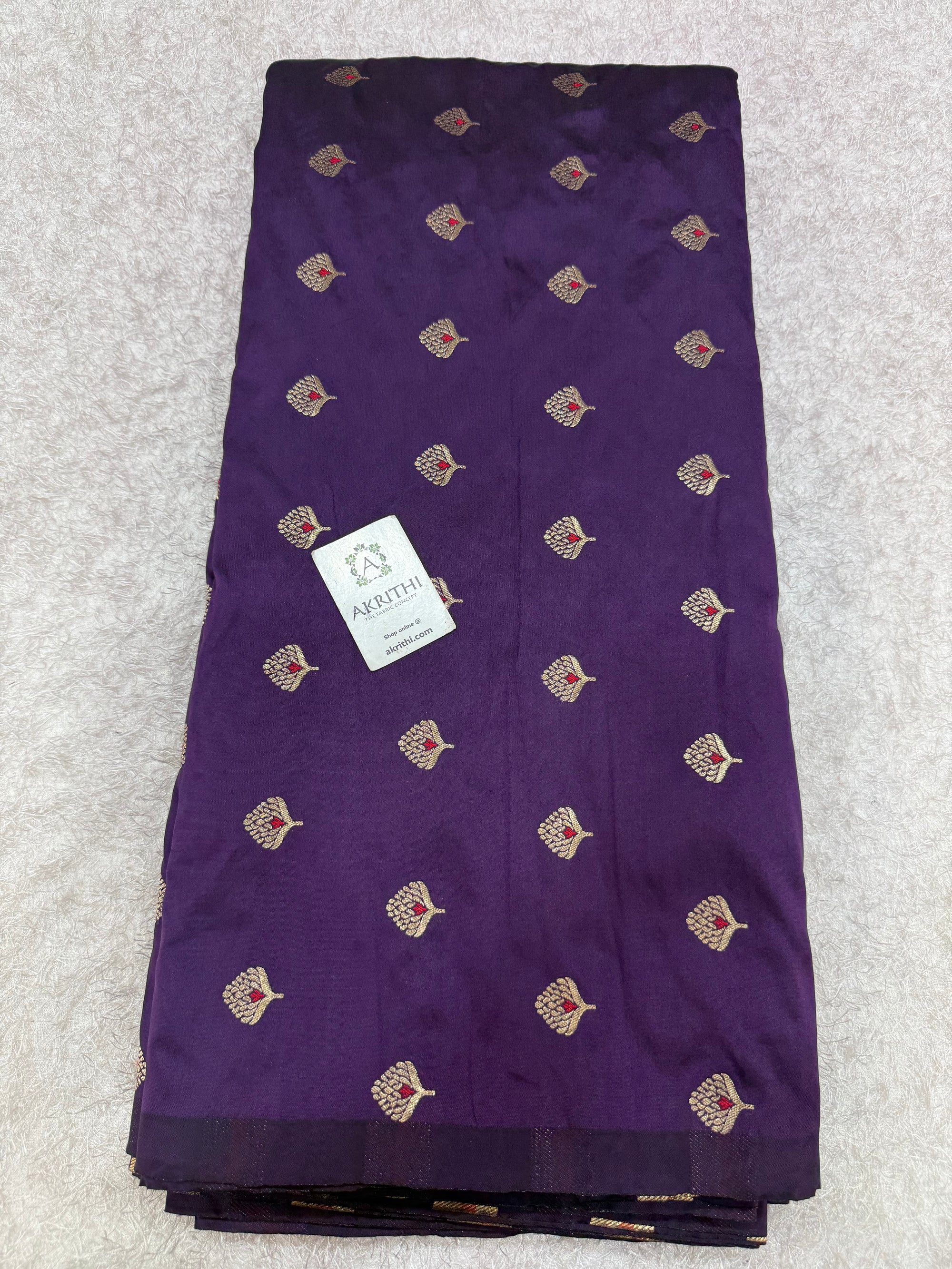 Semi Banarasi silk fabric