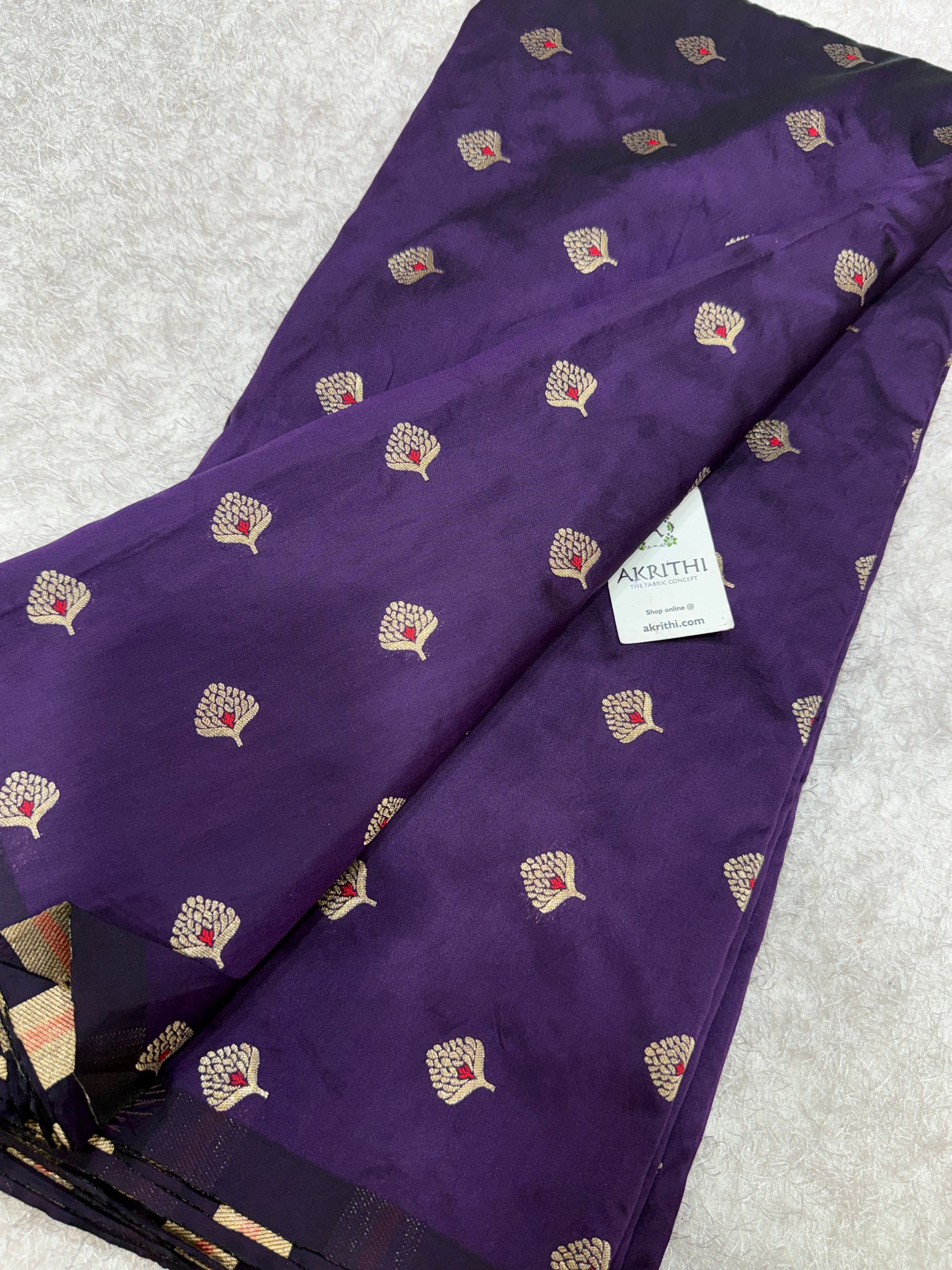 Semi Banarasi silk fabric