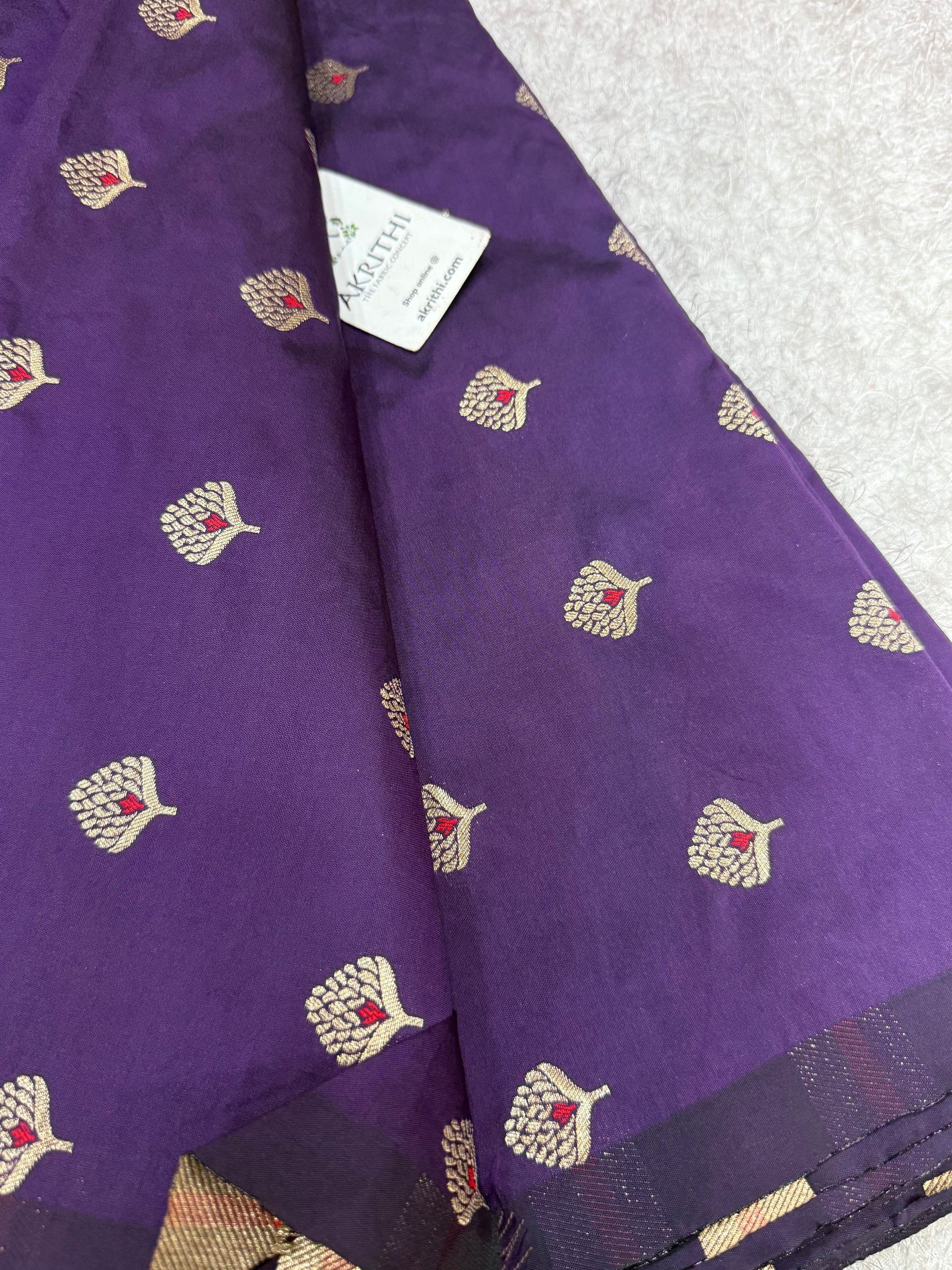 Semi Banarasi silk fabric