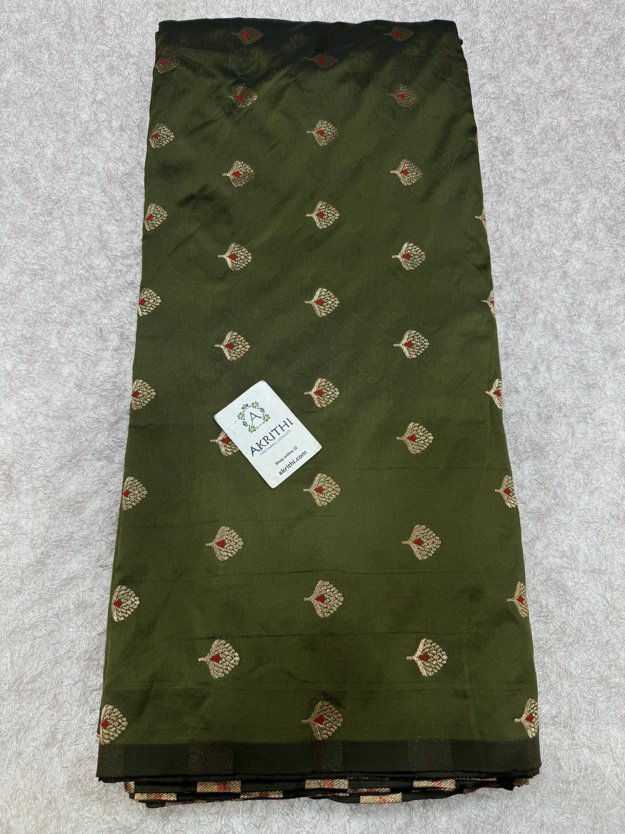 Semi Banarasi silk fabric