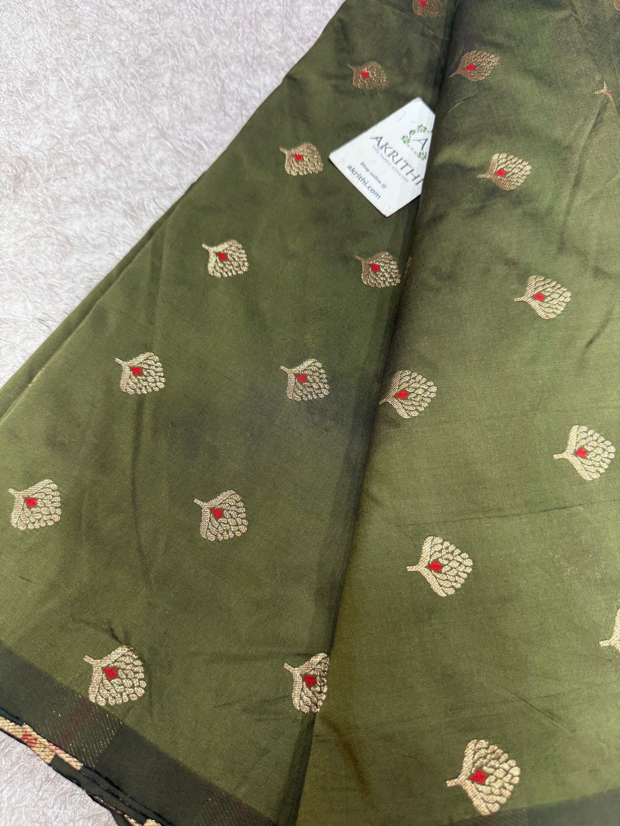 Semi Banarasi silk fabric
