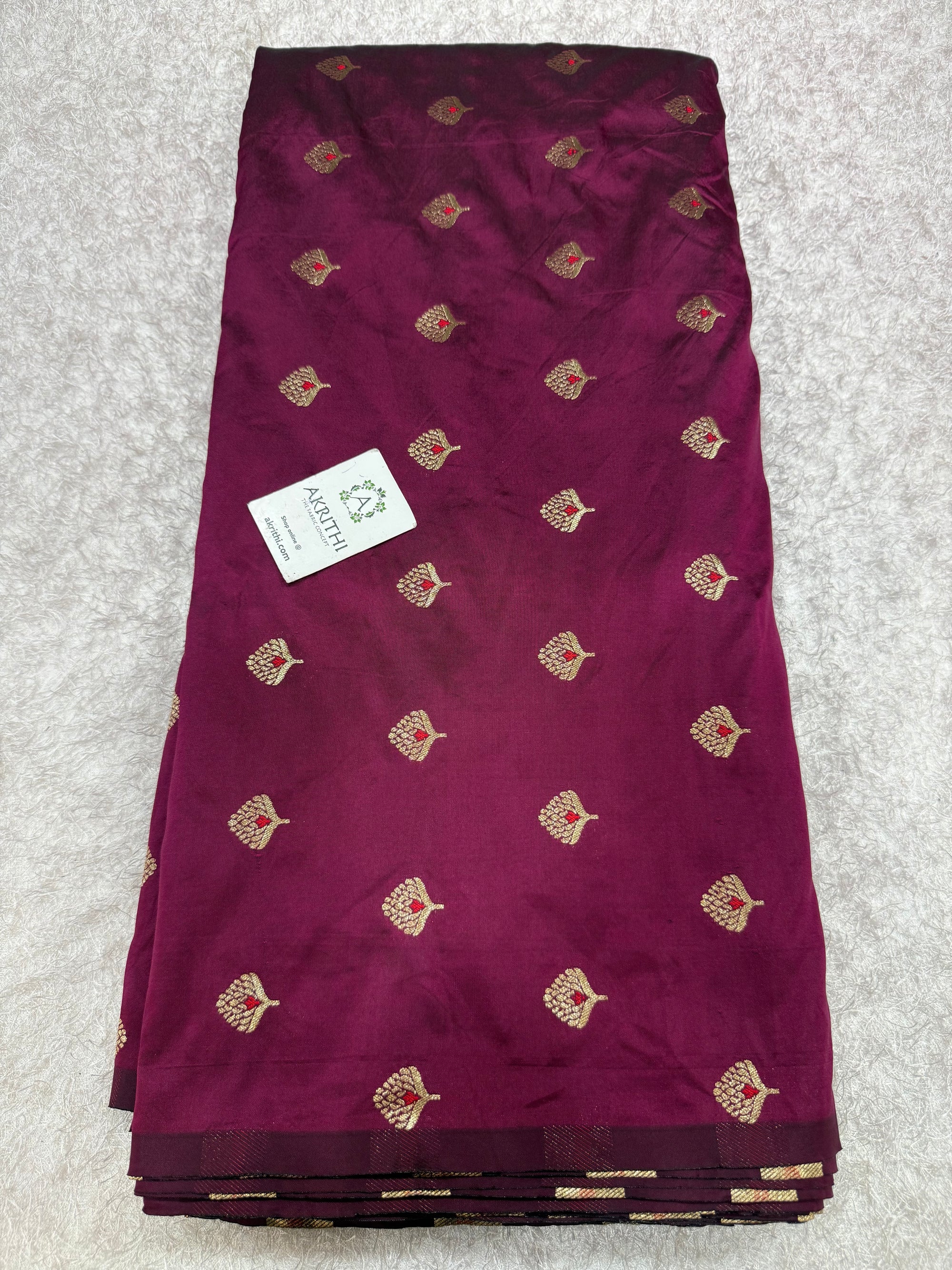 Semi Banarasi silk fabric