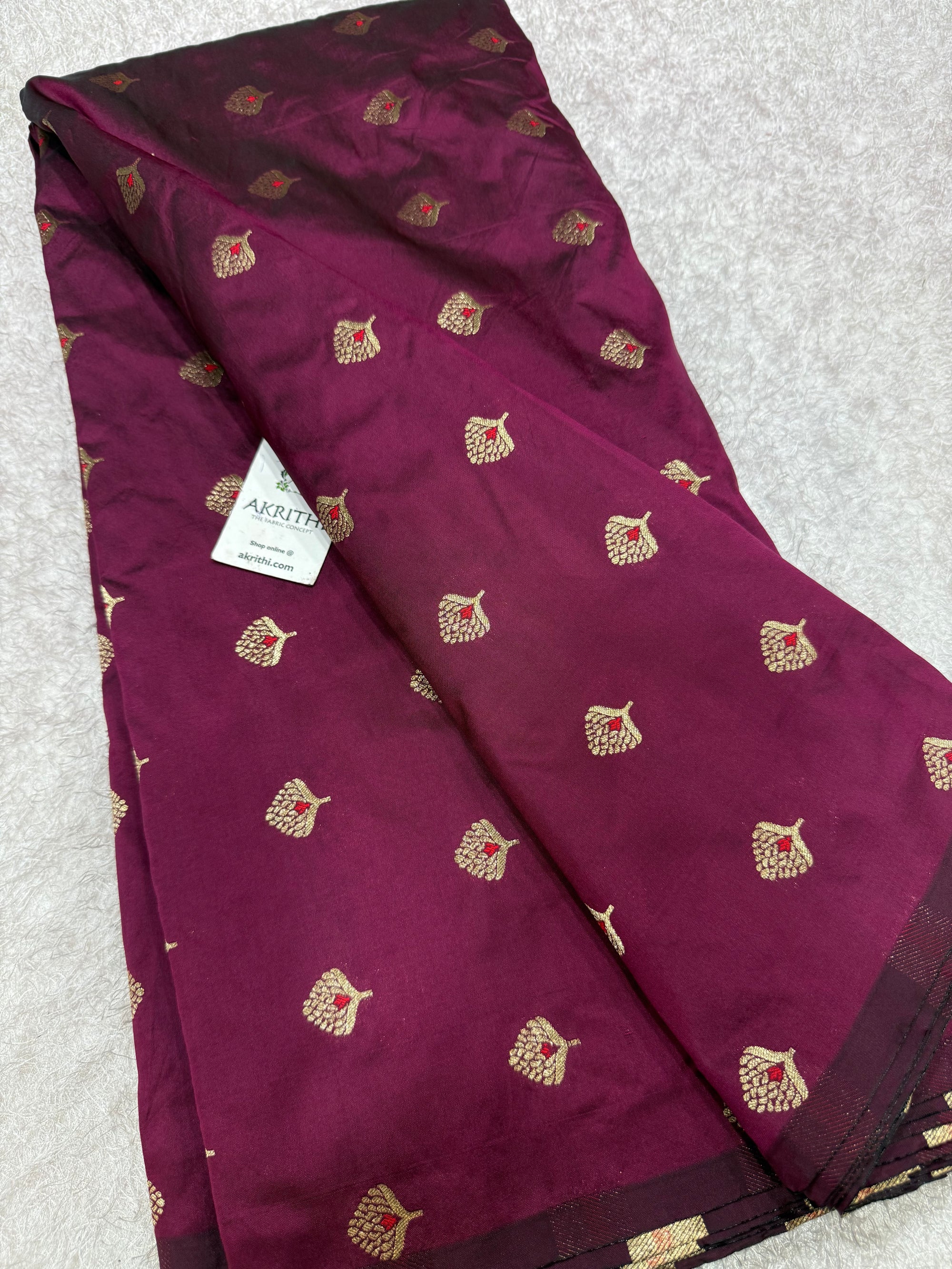 Semi Banarasi silk fabric