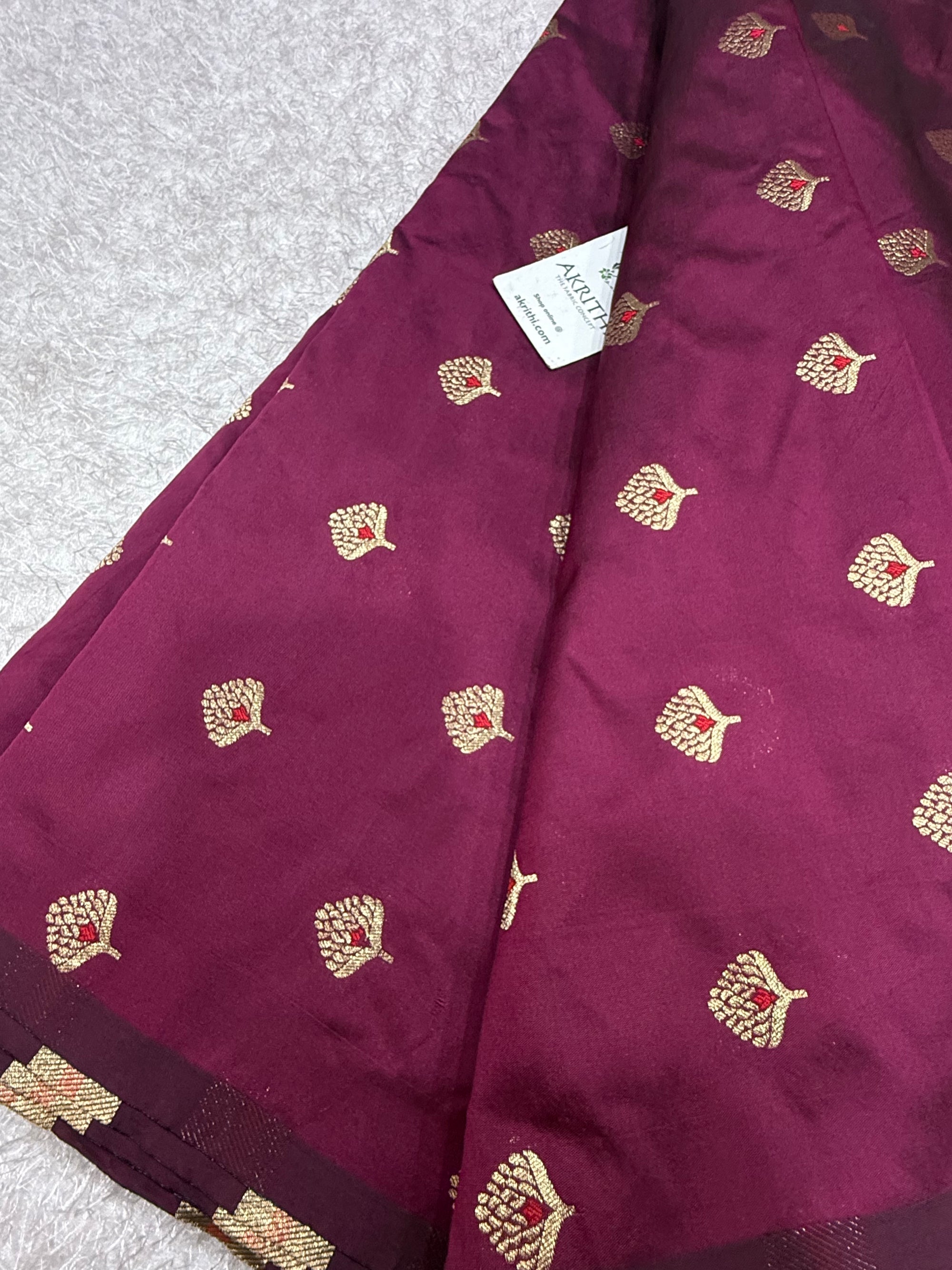Semi Banarasi silk fabric
