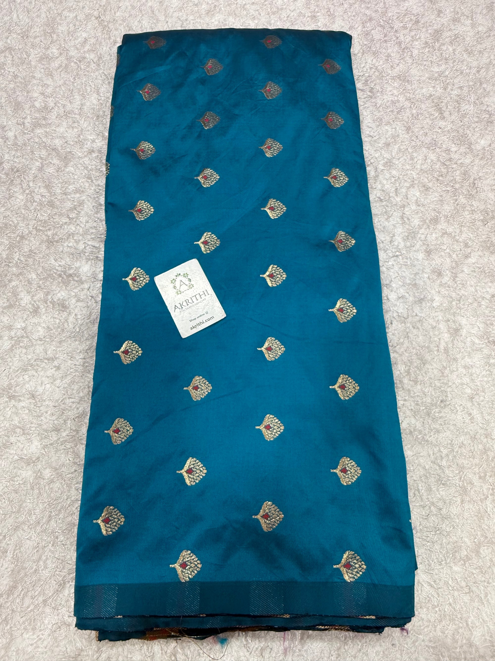 Semi Banarasi silk fabric