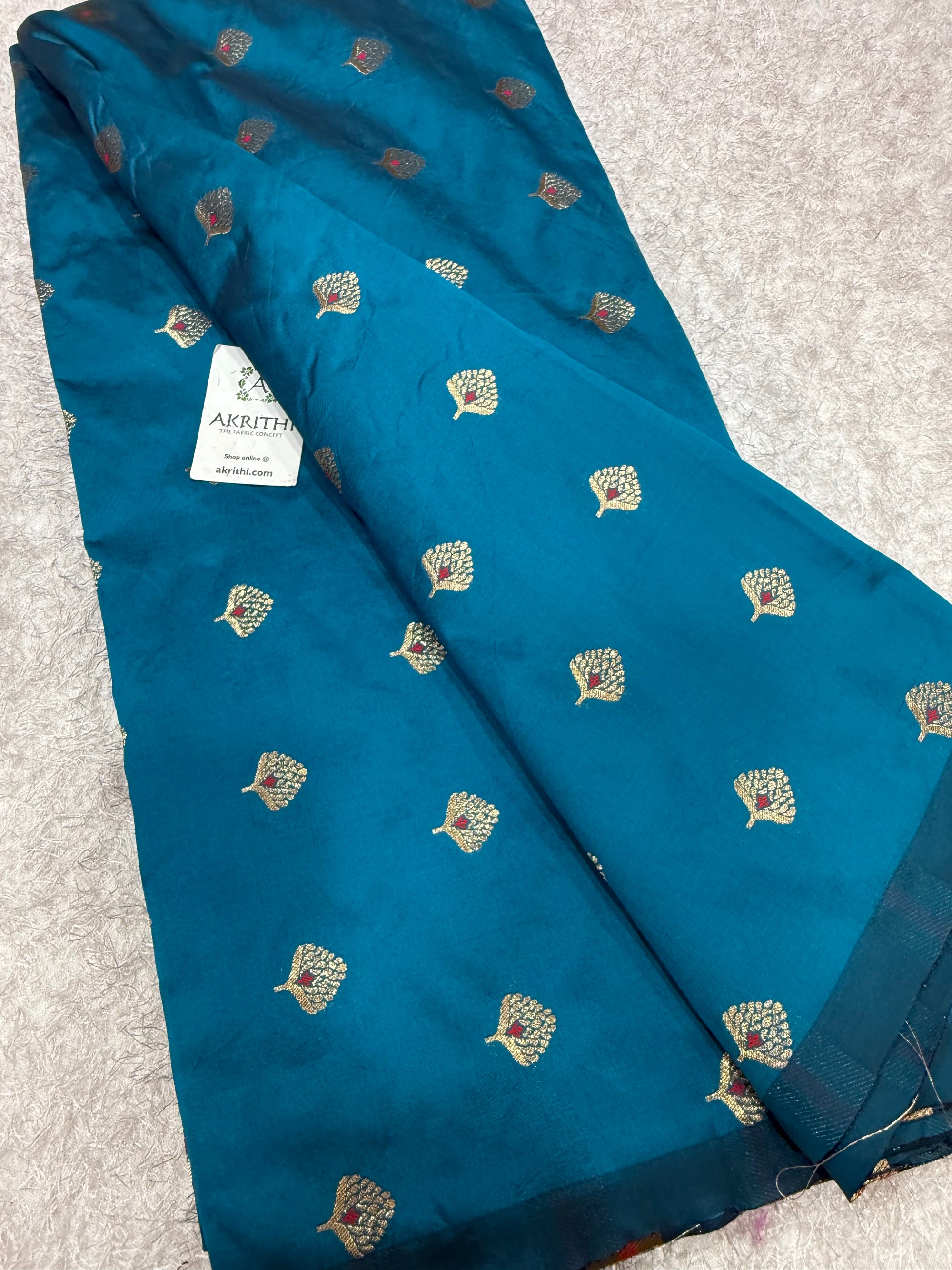 Semi Banarasi silk fabric