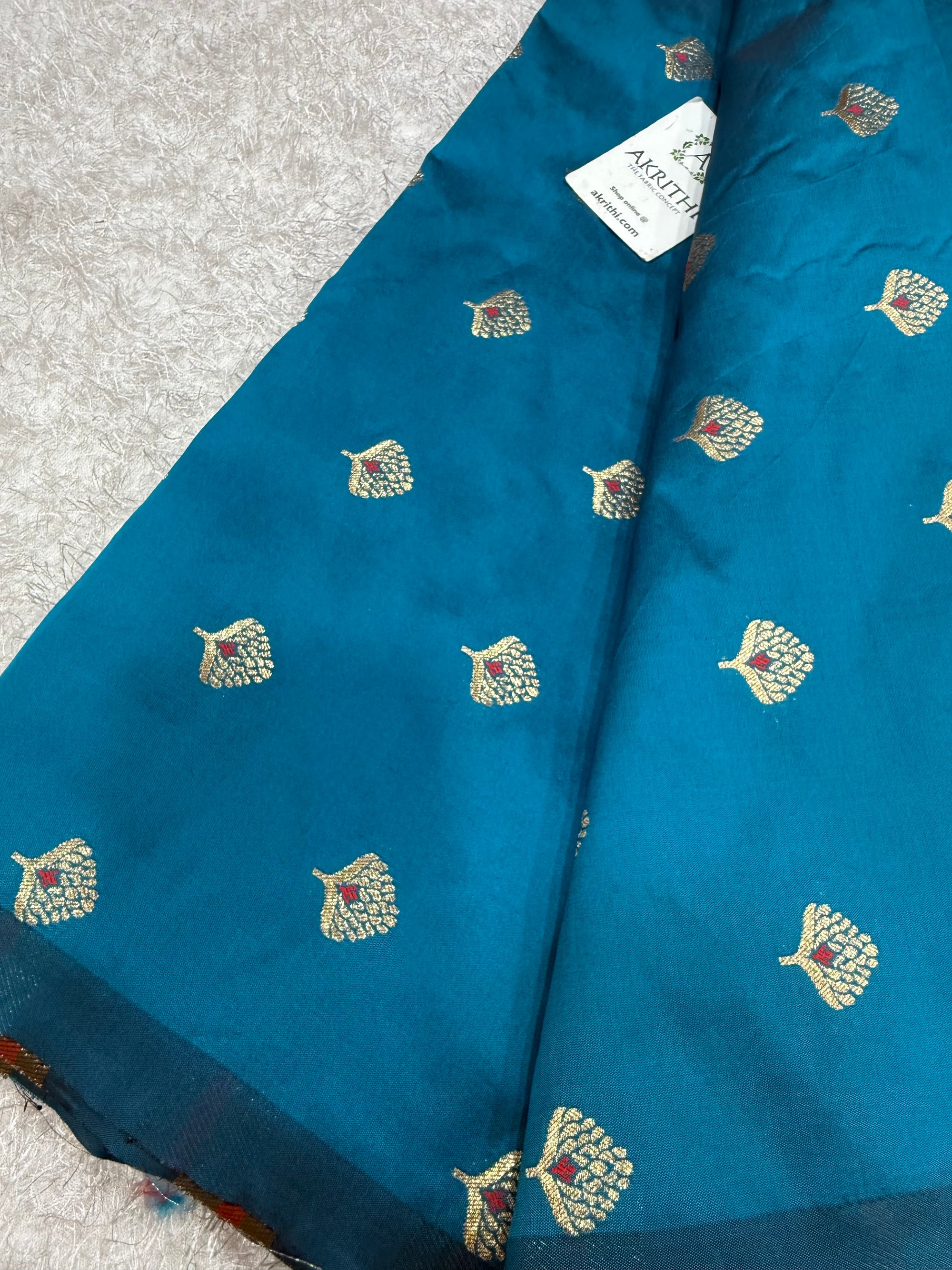 Semi Banarasi silk fabric