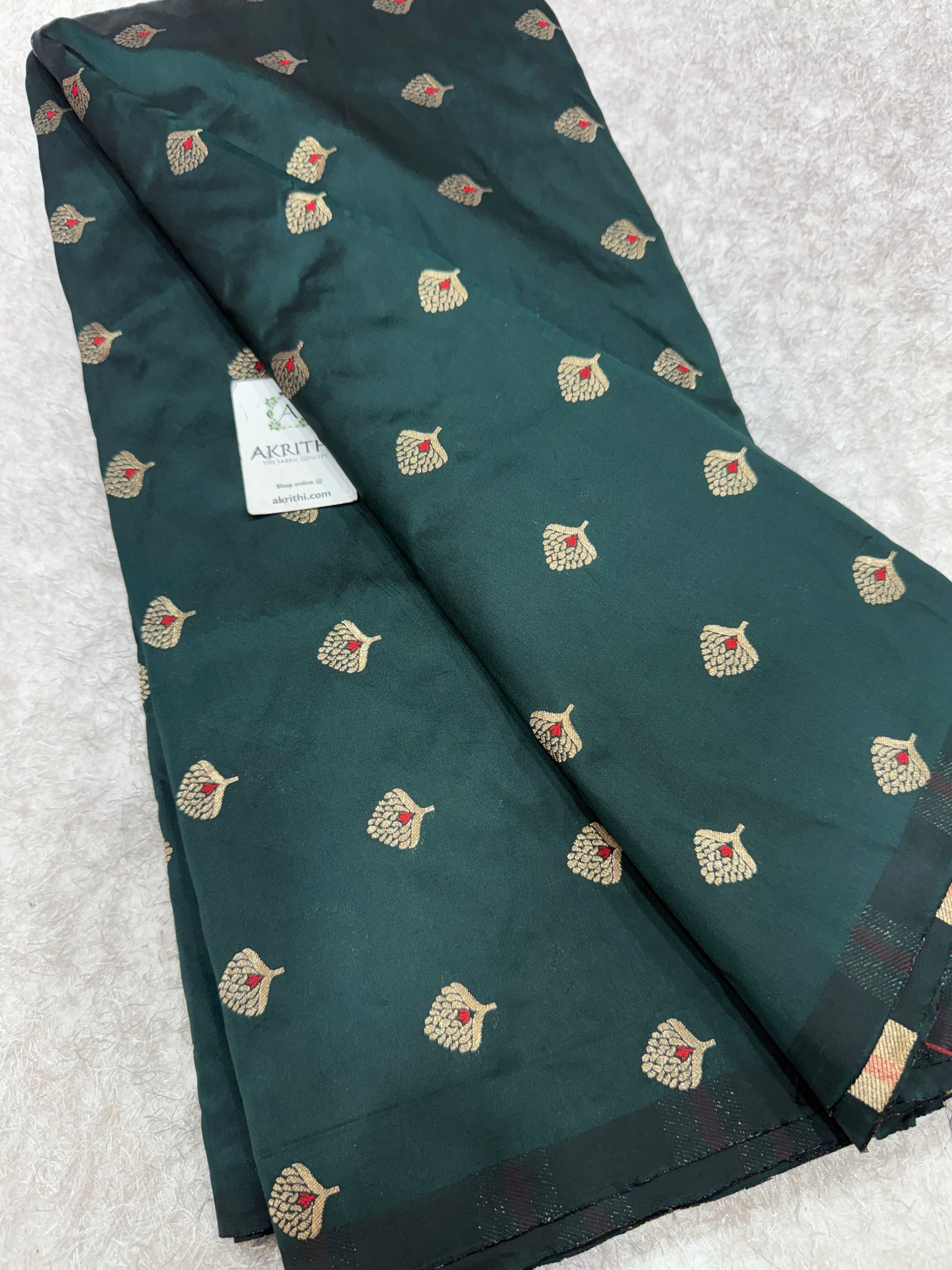 Semi Banarasi silk fabric