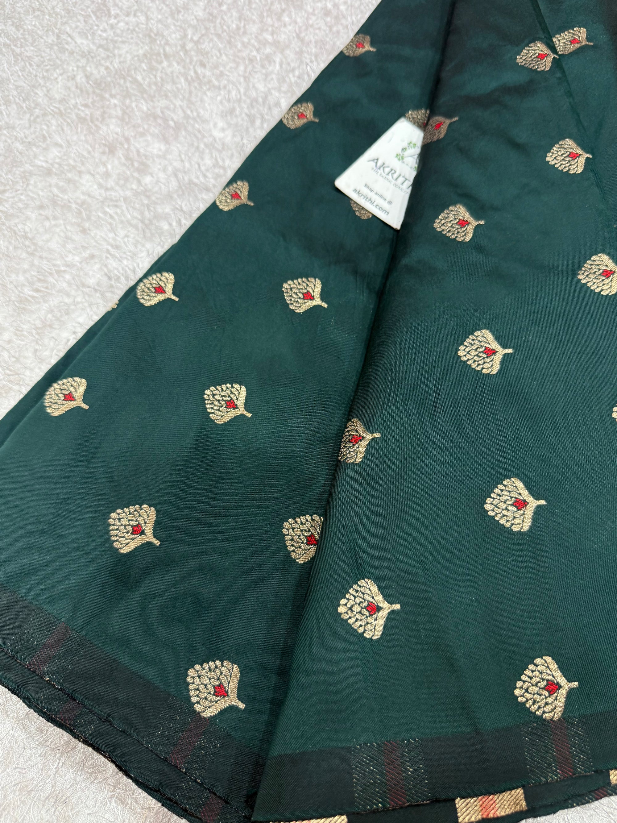 Semi Banarasi silk fabric