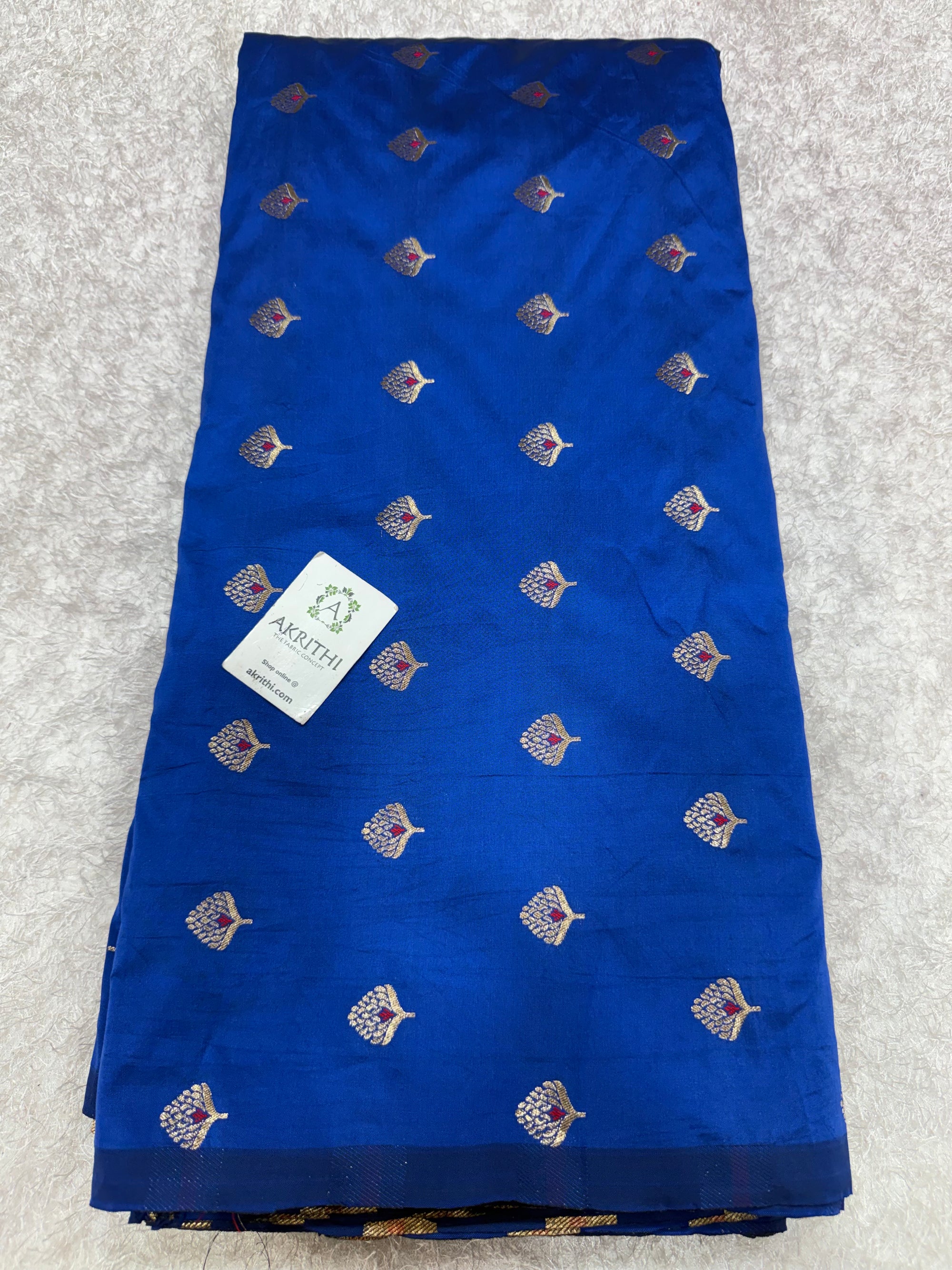 Semi Banarasi silk fabric