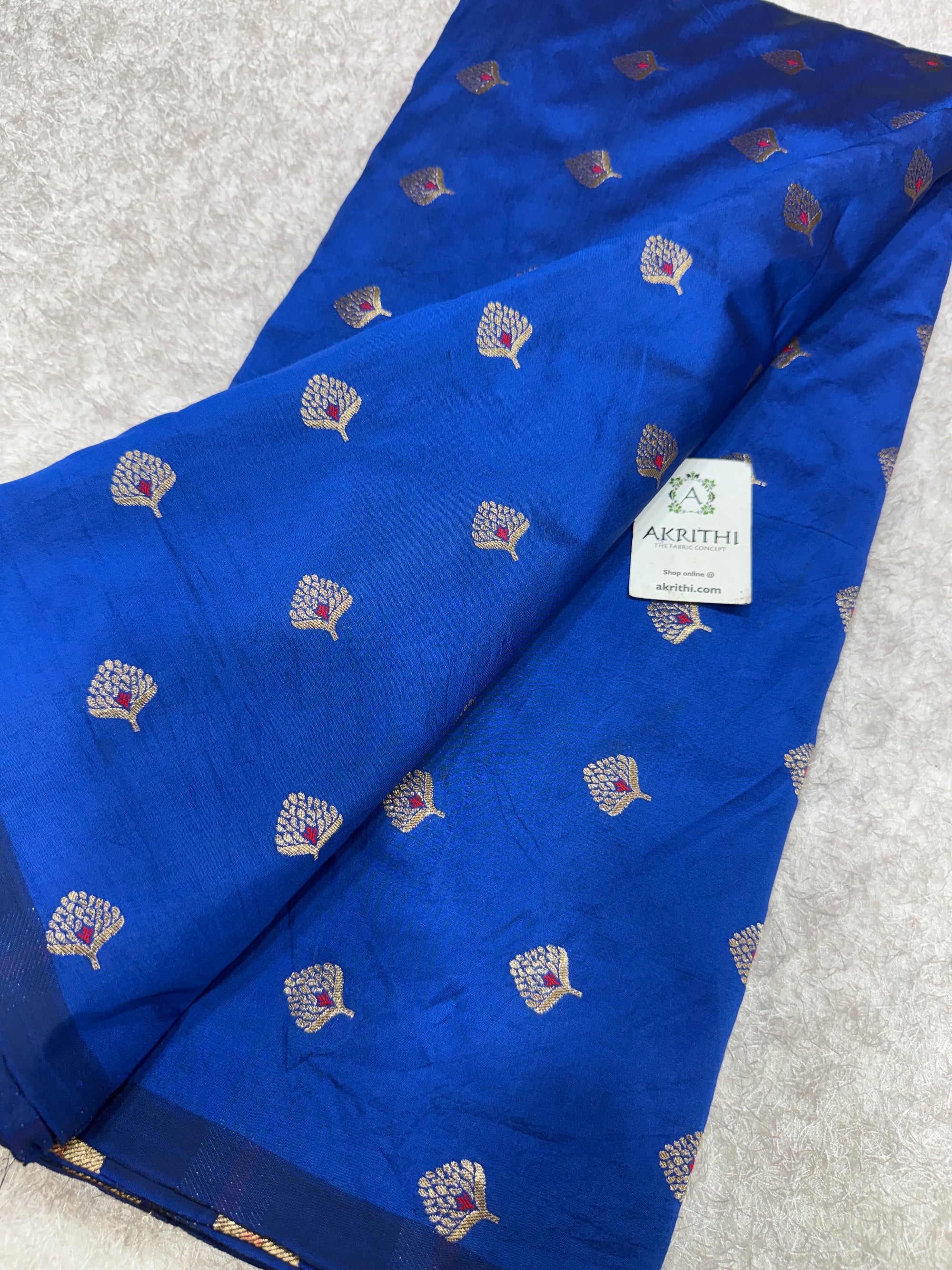 Semi Banarasi silk fabric