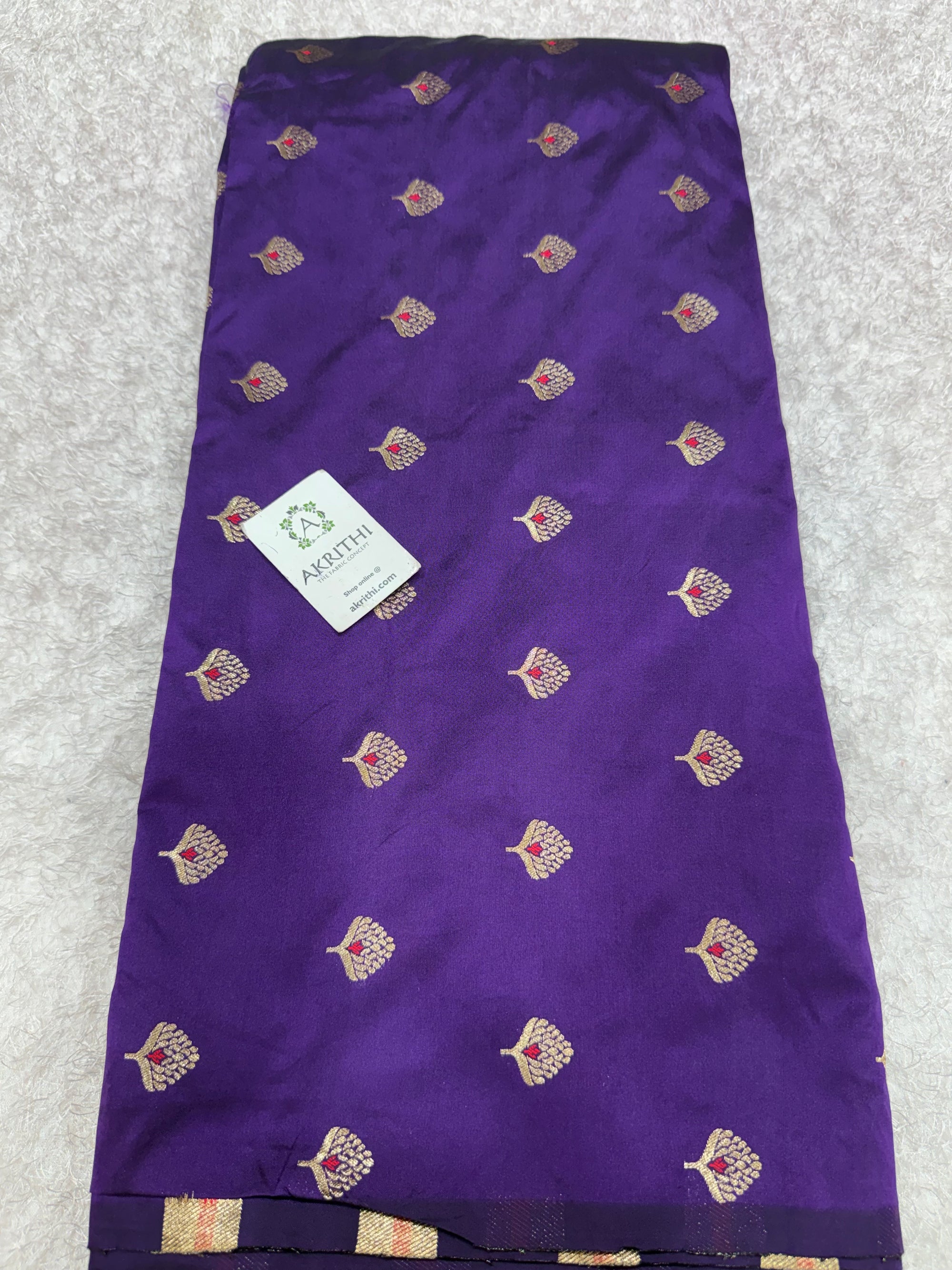 Semi Banarasi silk fabric