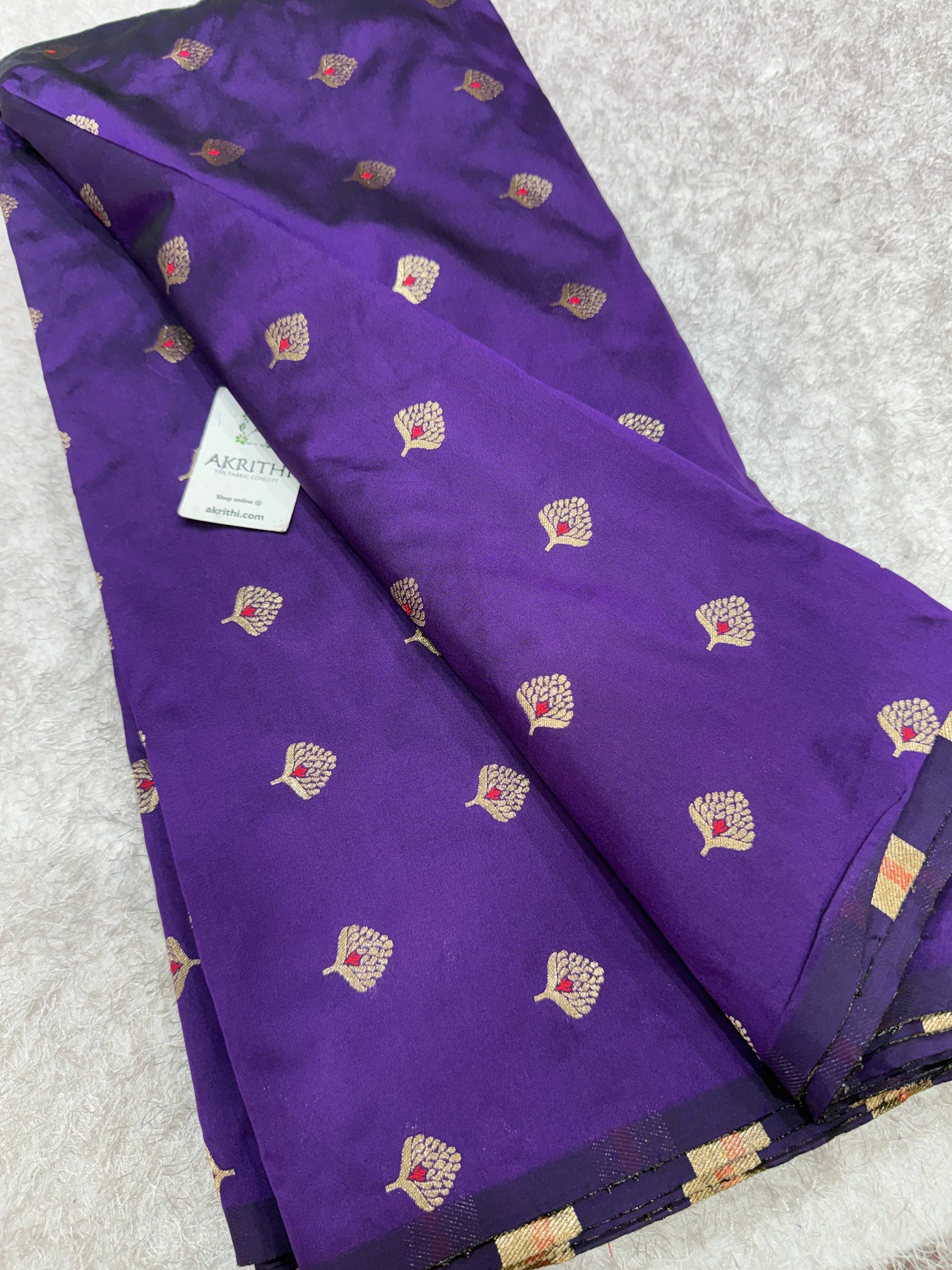 Semi Banarasi silk fabric