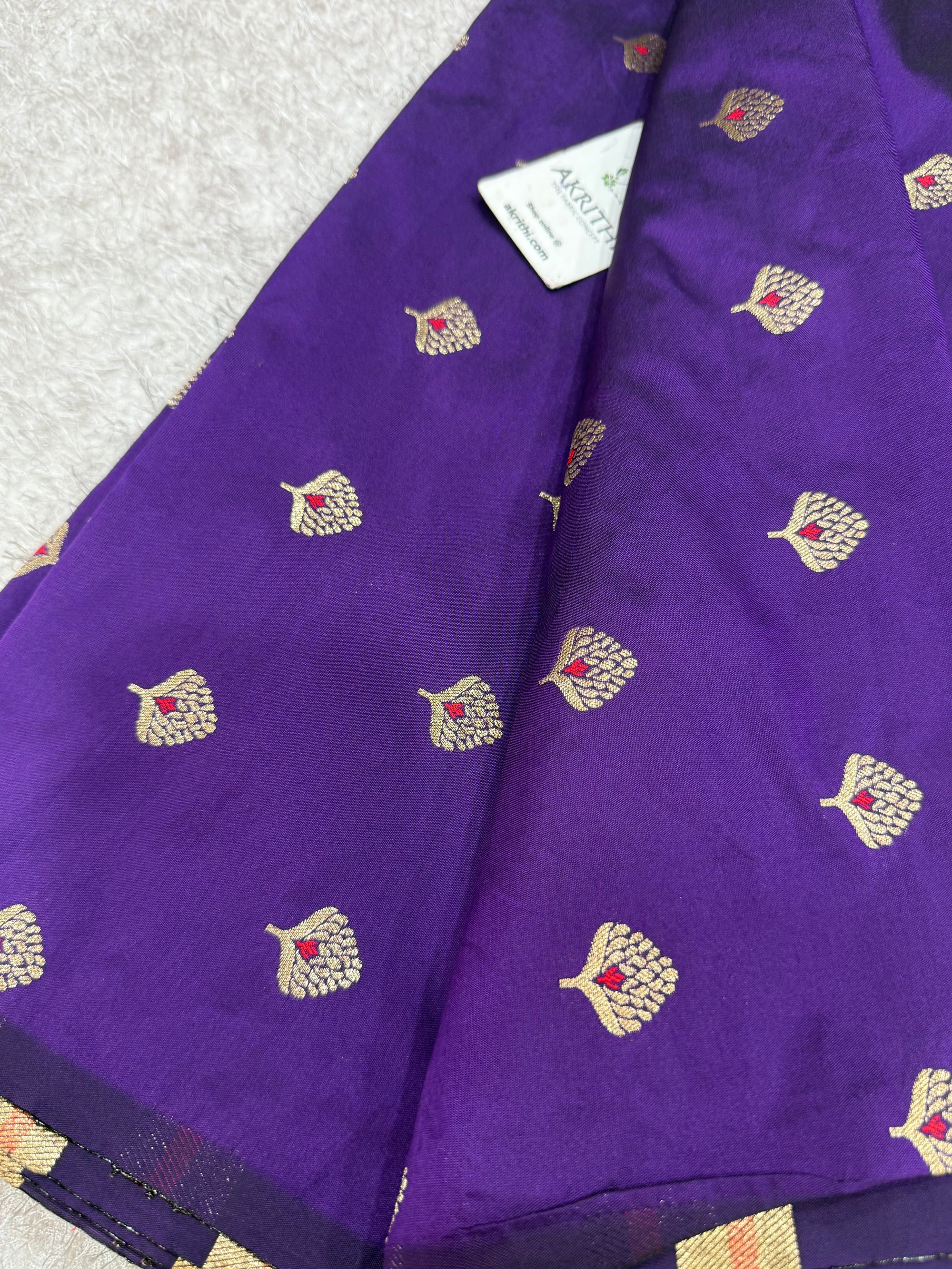Semi Banarasi silk fabric