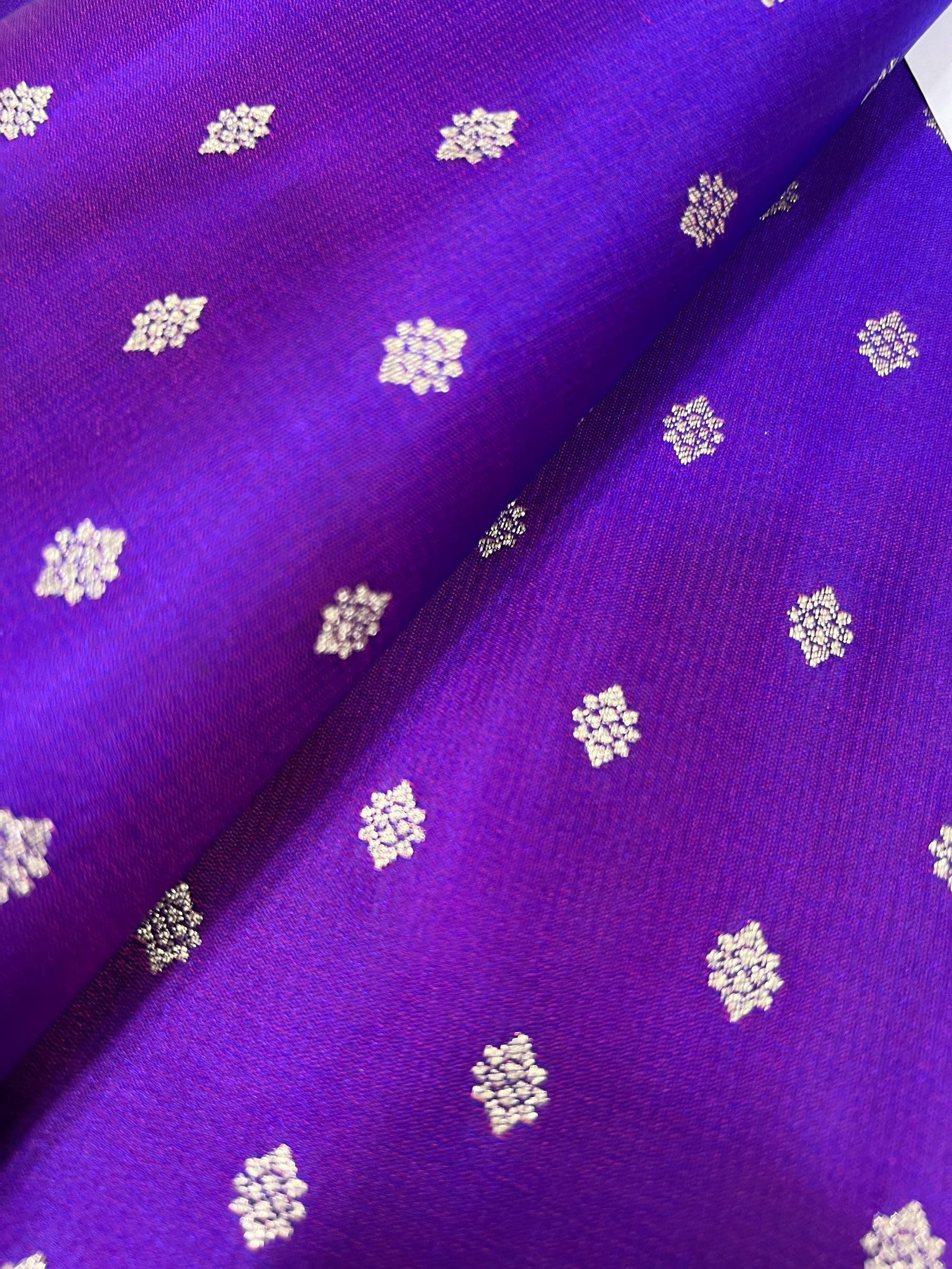 Pure Banarasi brocade fabric 55 cms cut piece