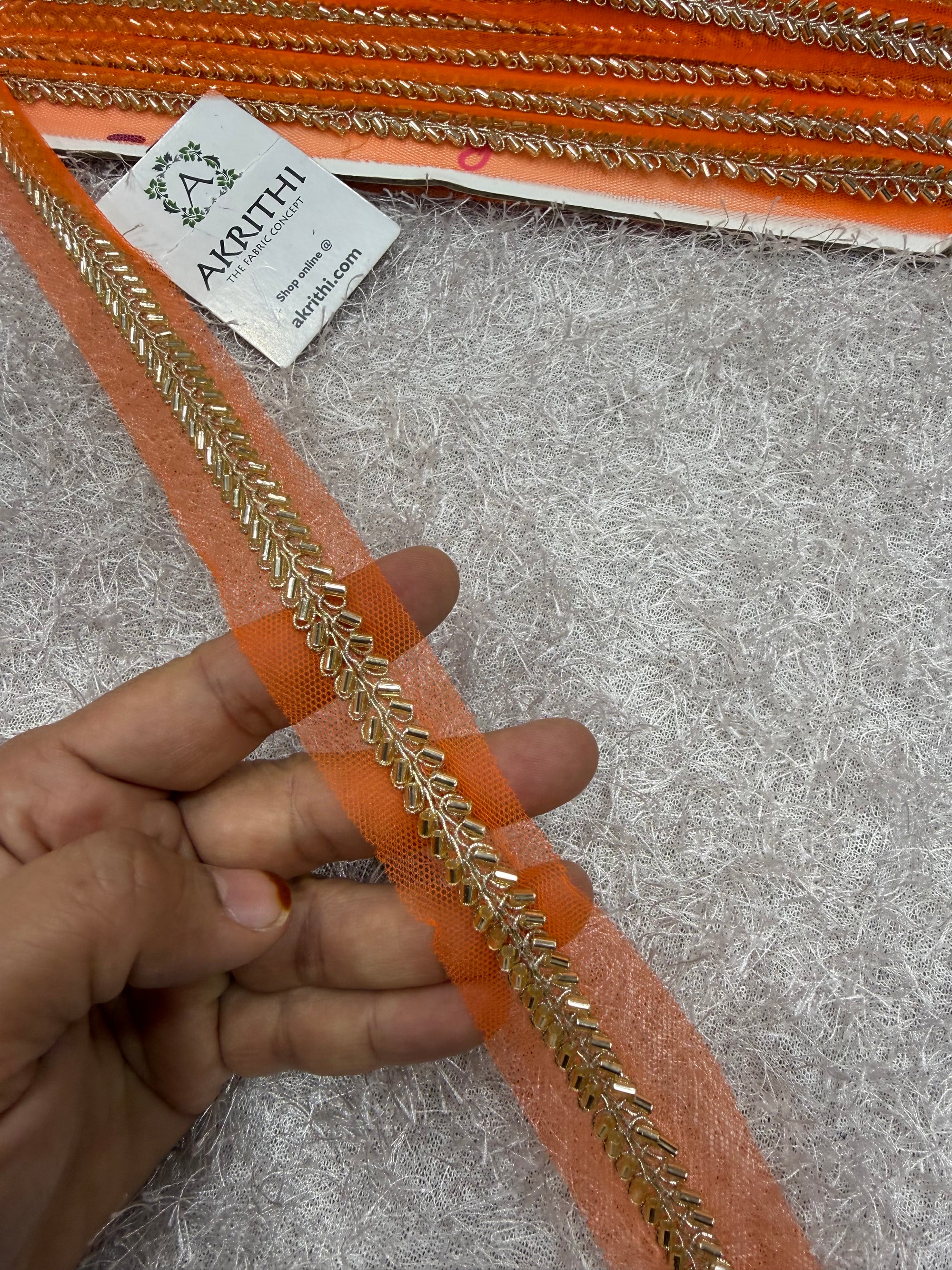 Embroidered lace 9 metres roll