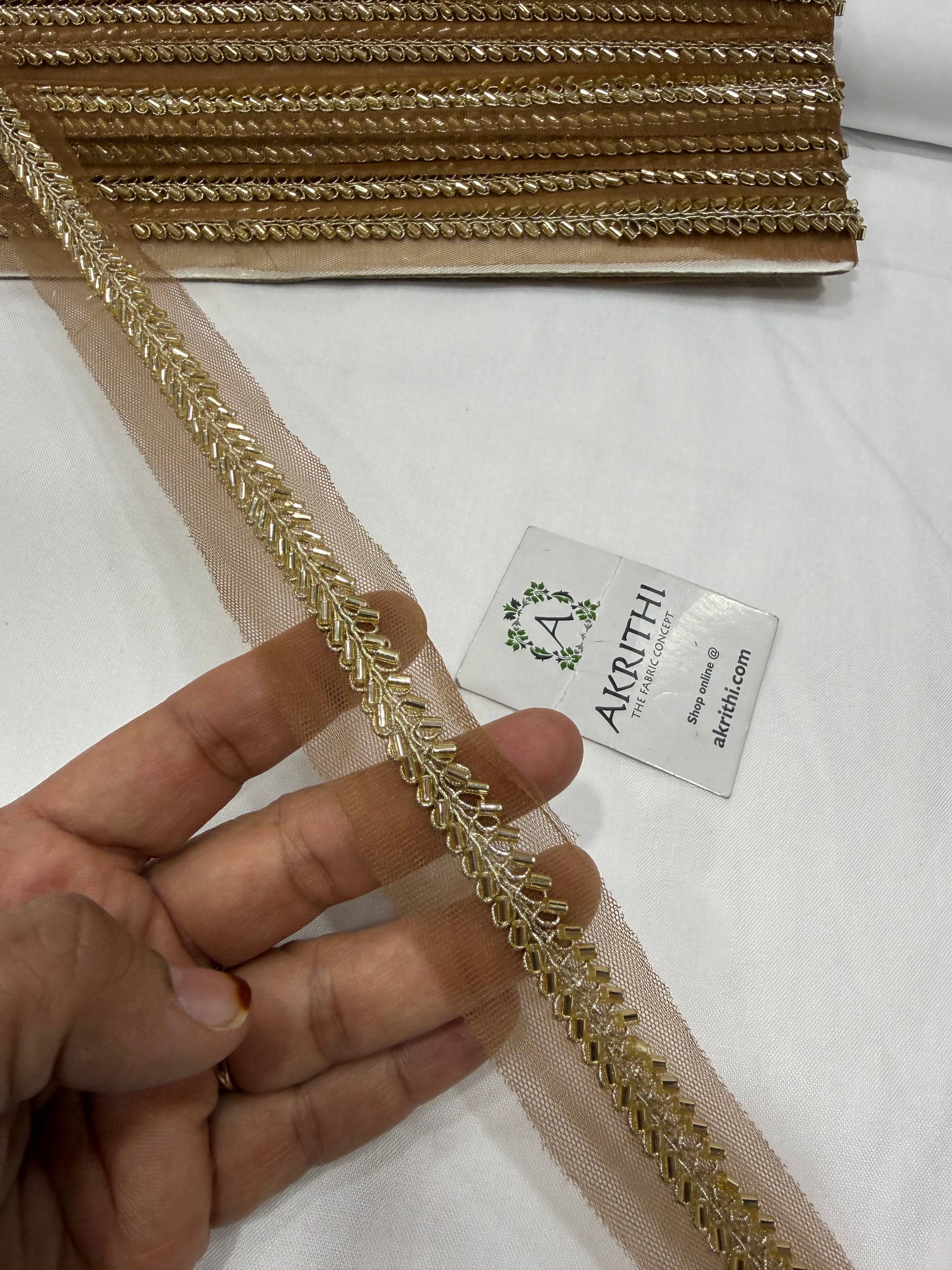 Embroidered lace 9 metres roll