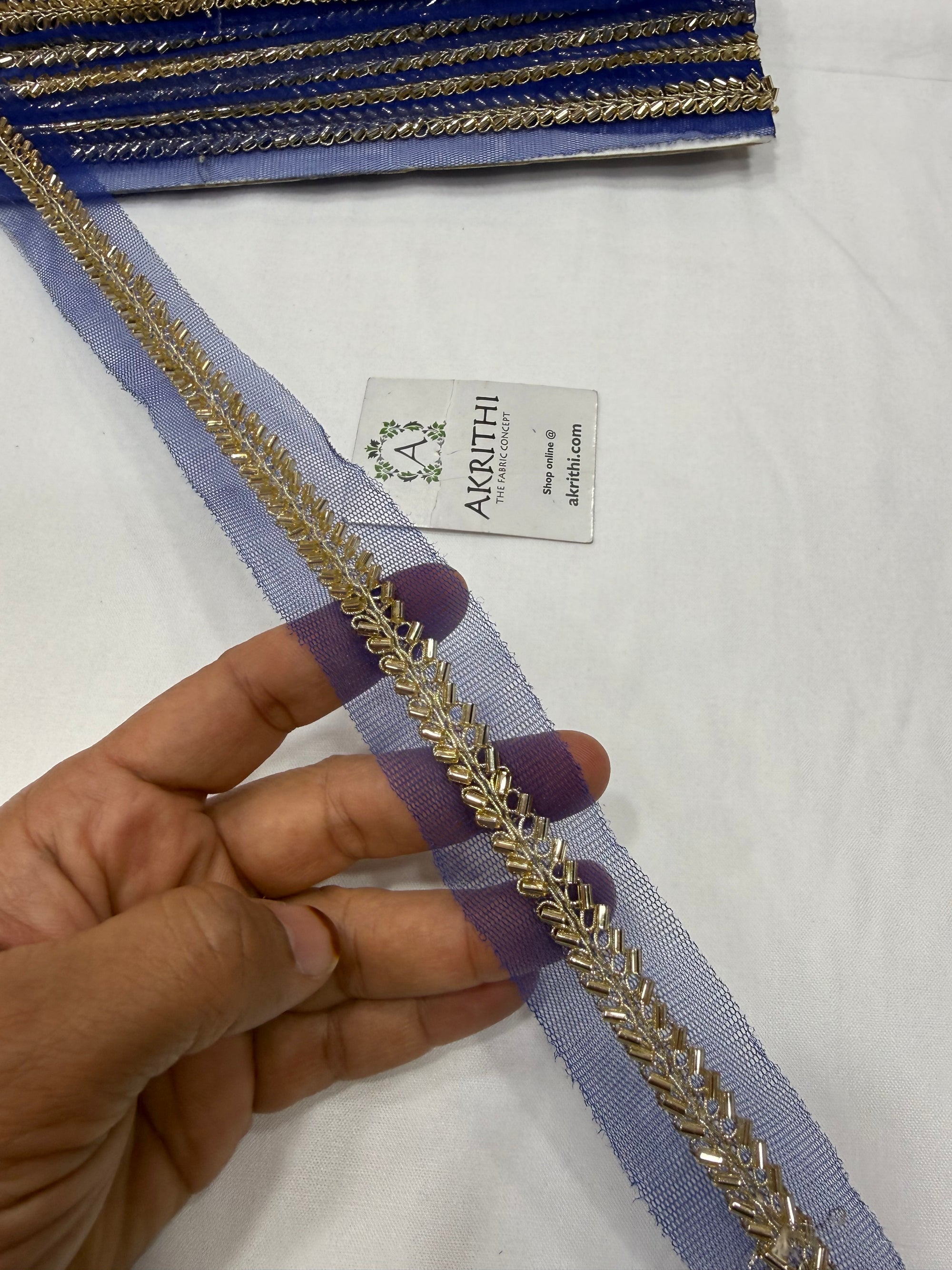 Embroidered lace 9 metres roll