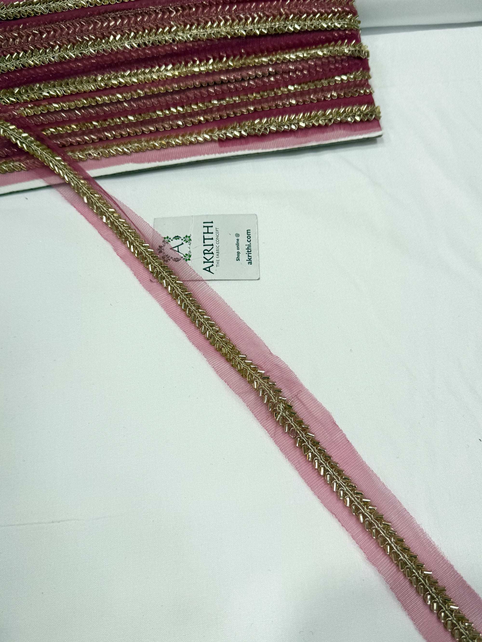 Embroidered lace 9 metres roll