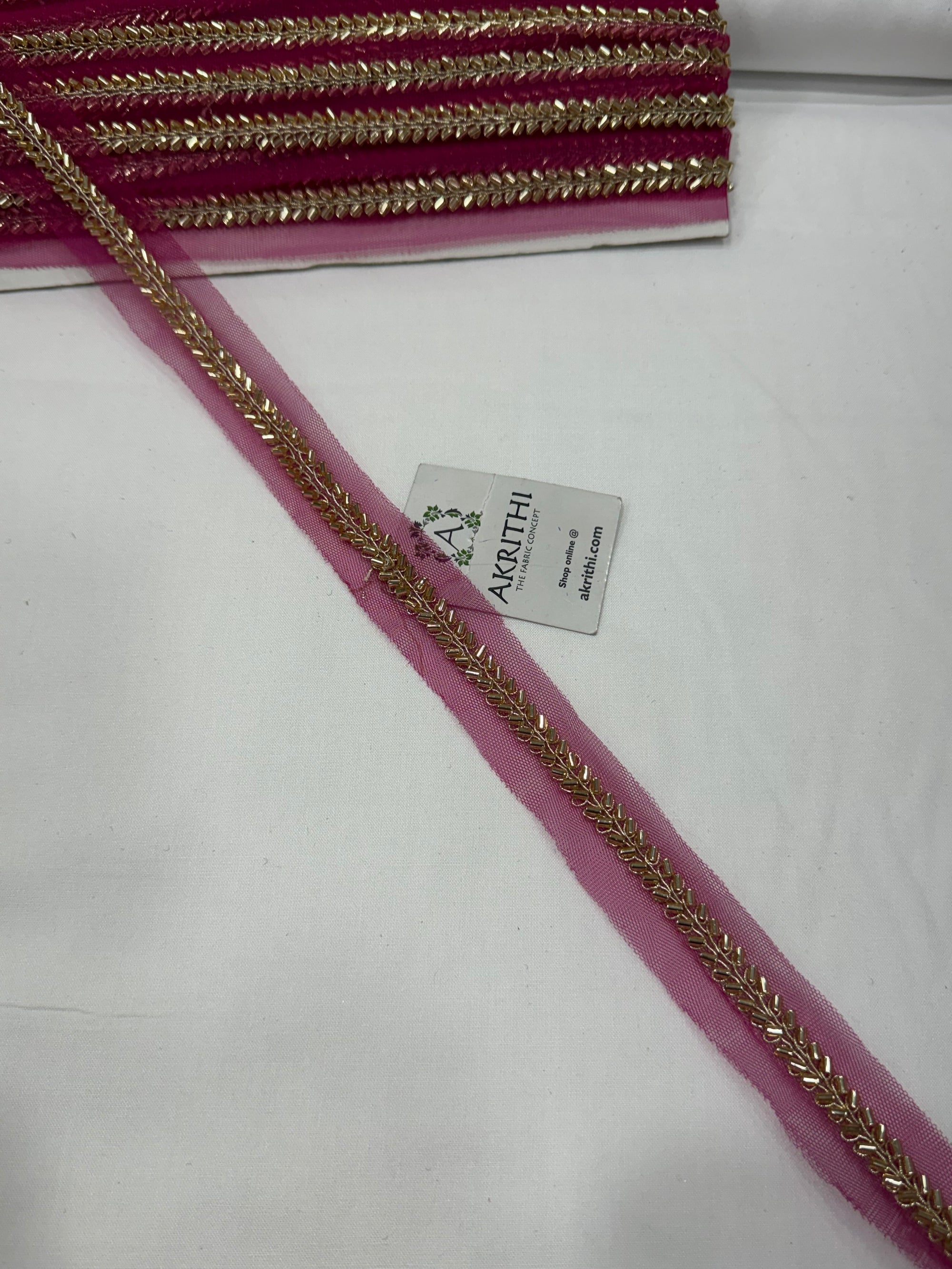 Embroidered lace 9 metres roll