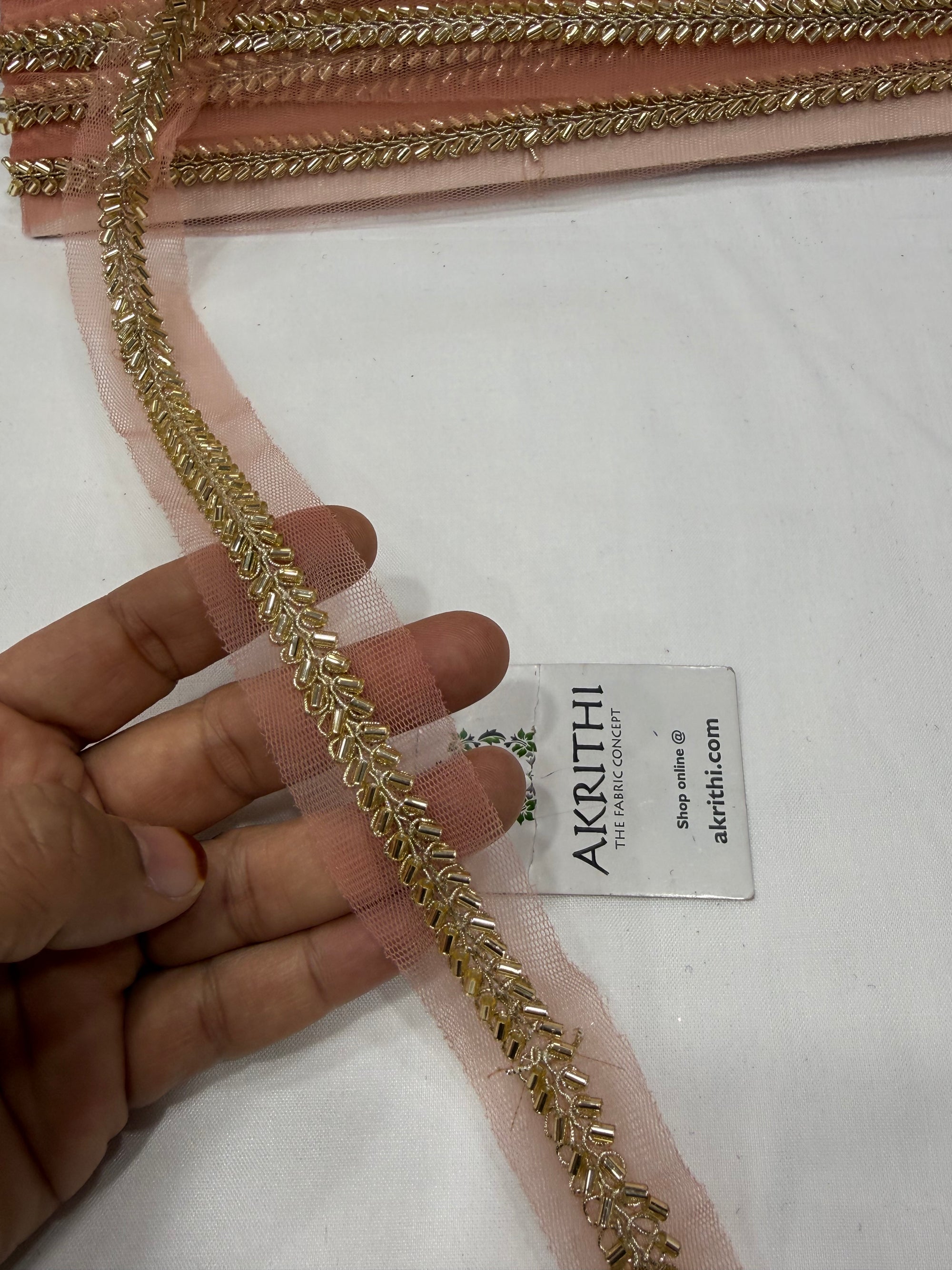 Embroidered lace 9 metres roll