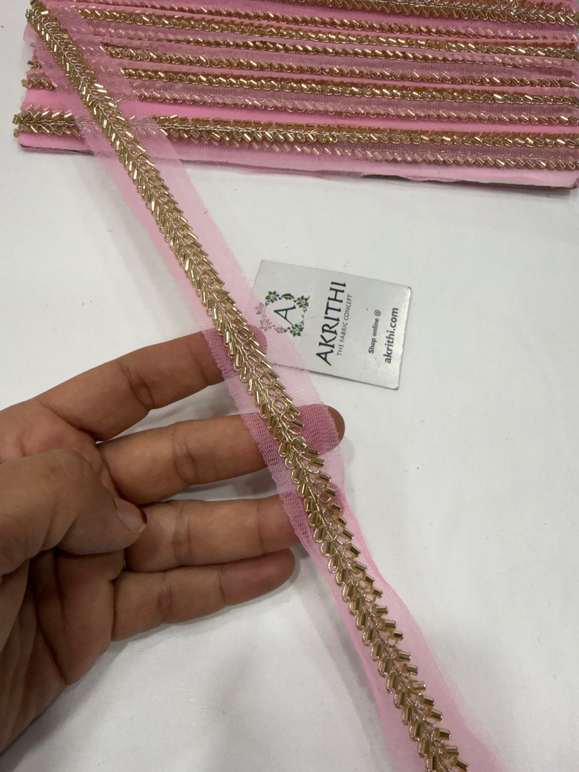 Embroidered lace 9 metres roll