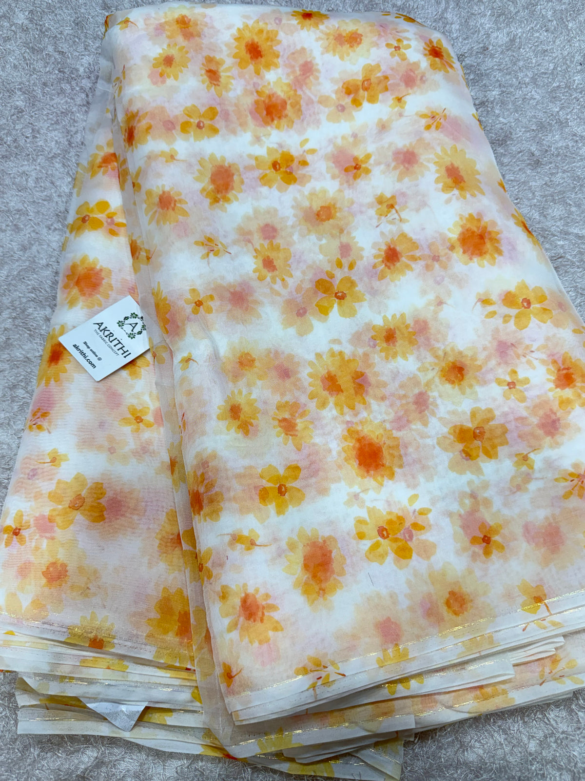 Digital floral Printed organza fabric (Copy)
