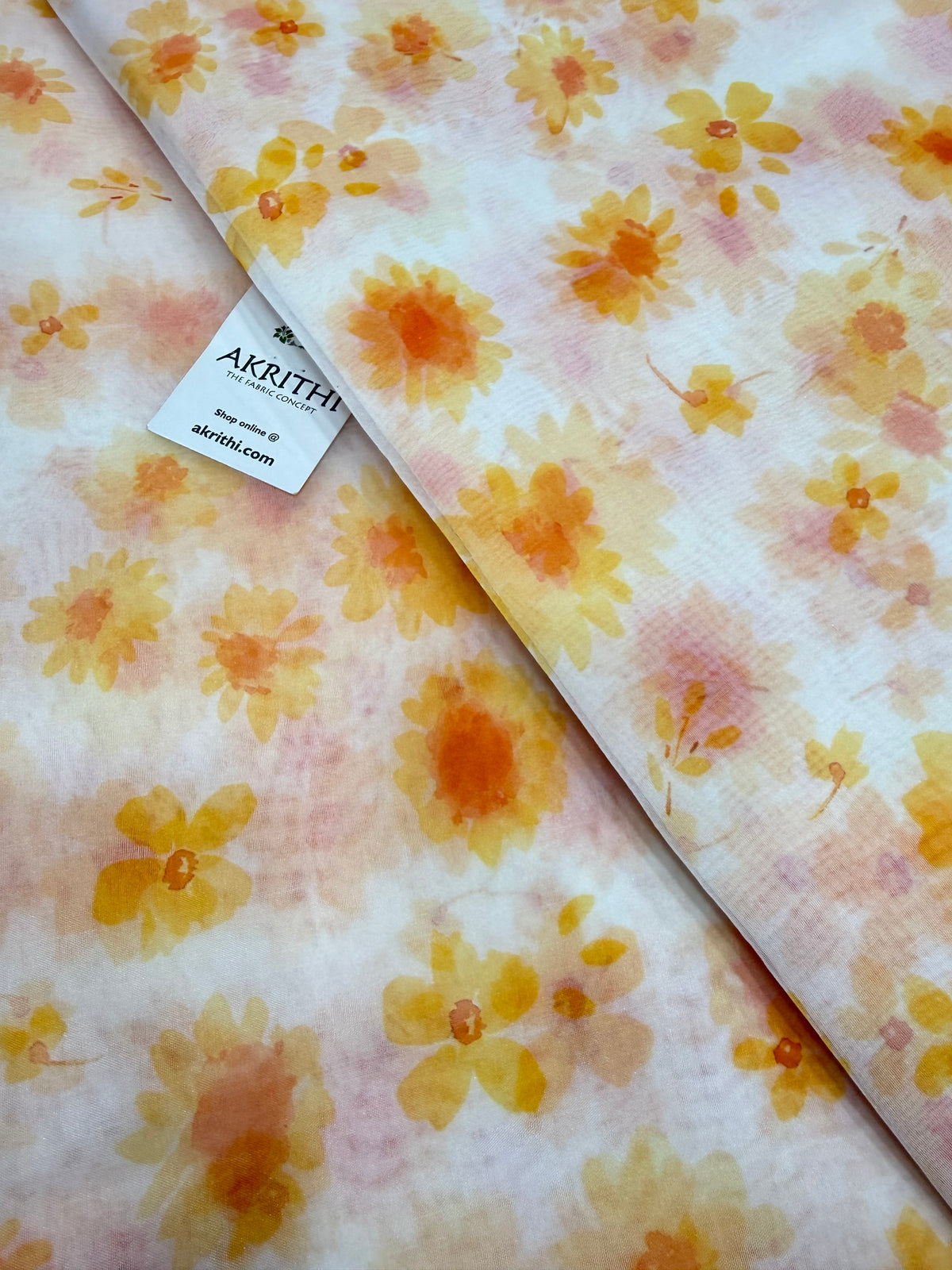 Digital floral Printed organza fabric (Copy)