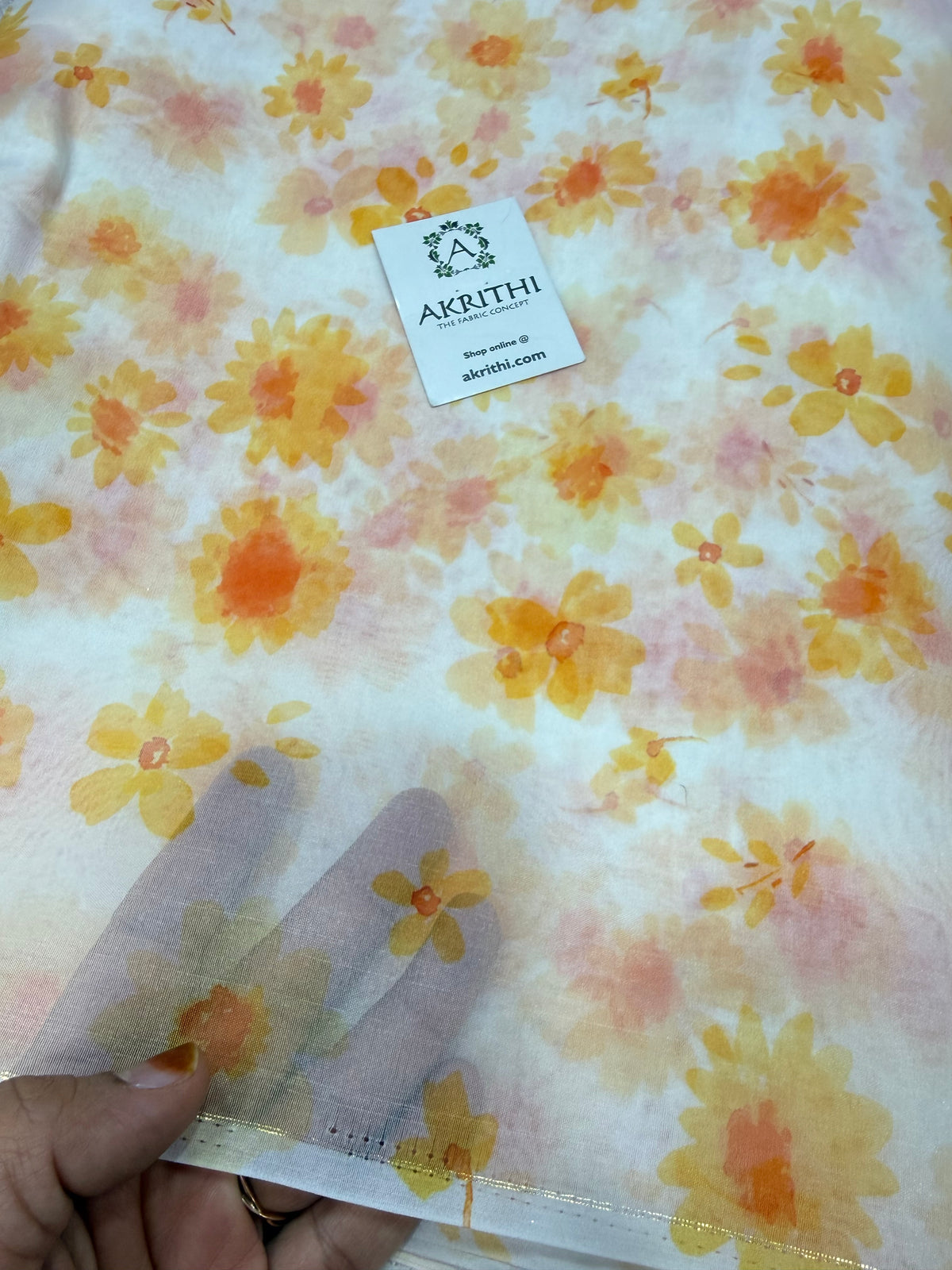 Digital floral Printed organza fabric (Copy)