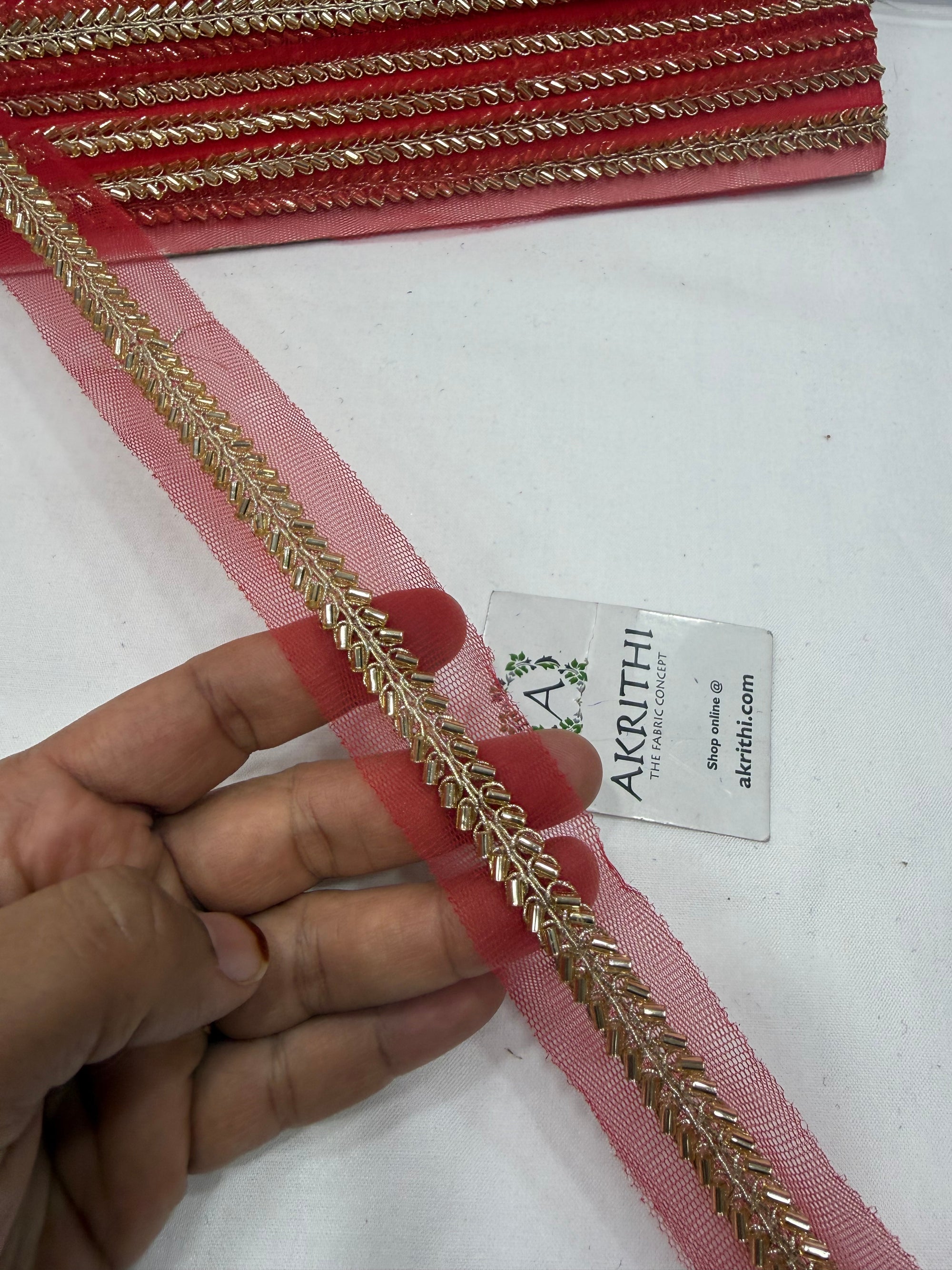 Embroidered lace 9 metres roll