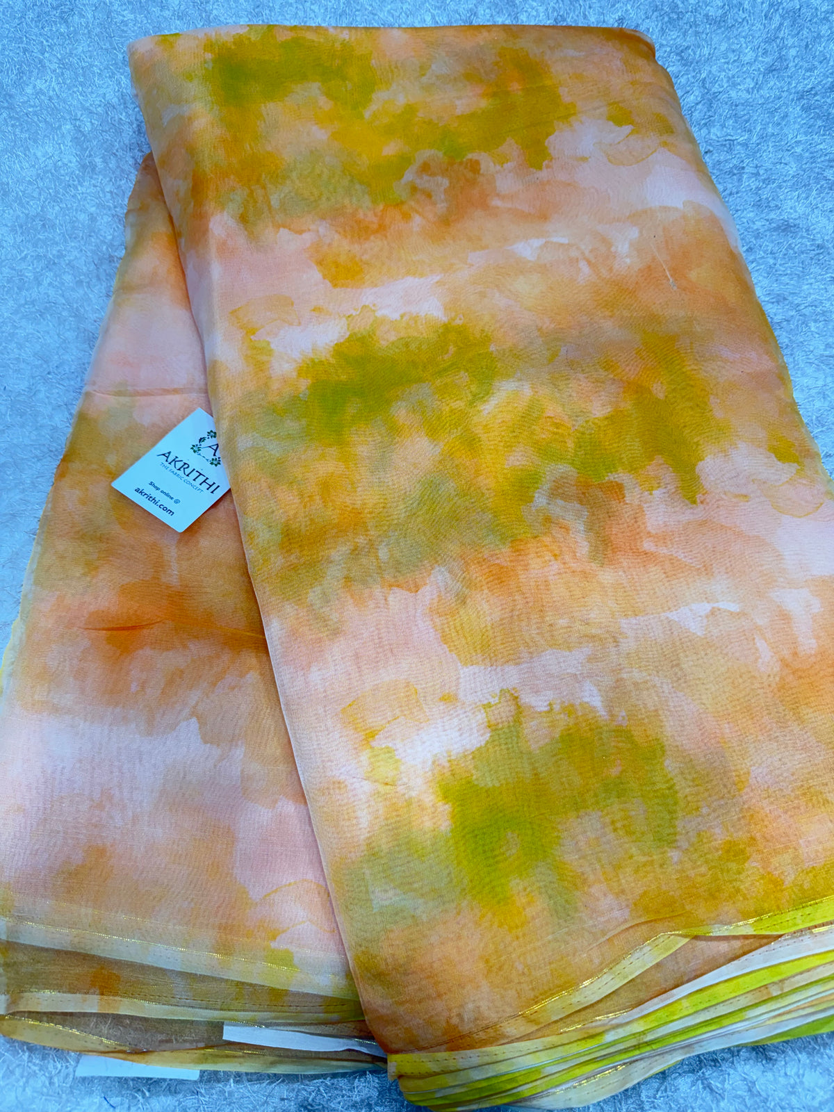 Digital floral Printed organza fabric