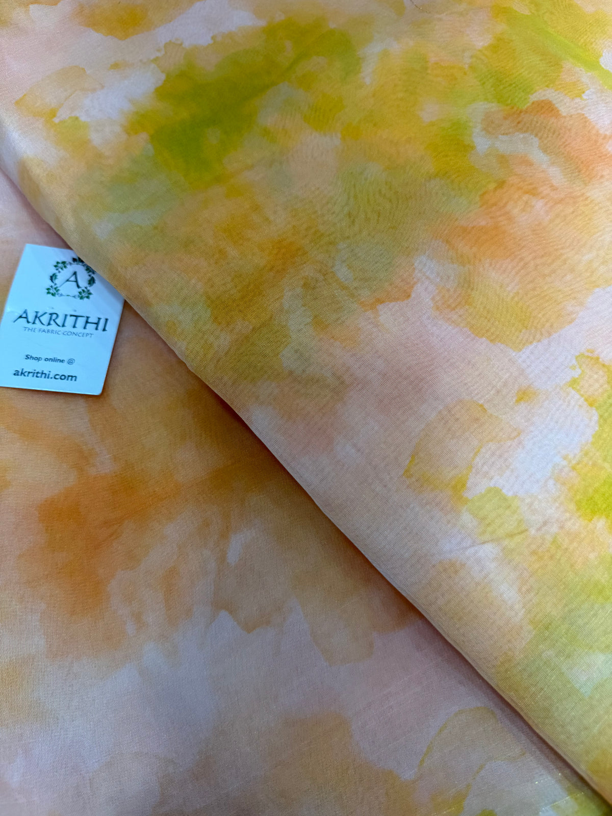 Digital floral Printed organza fabric