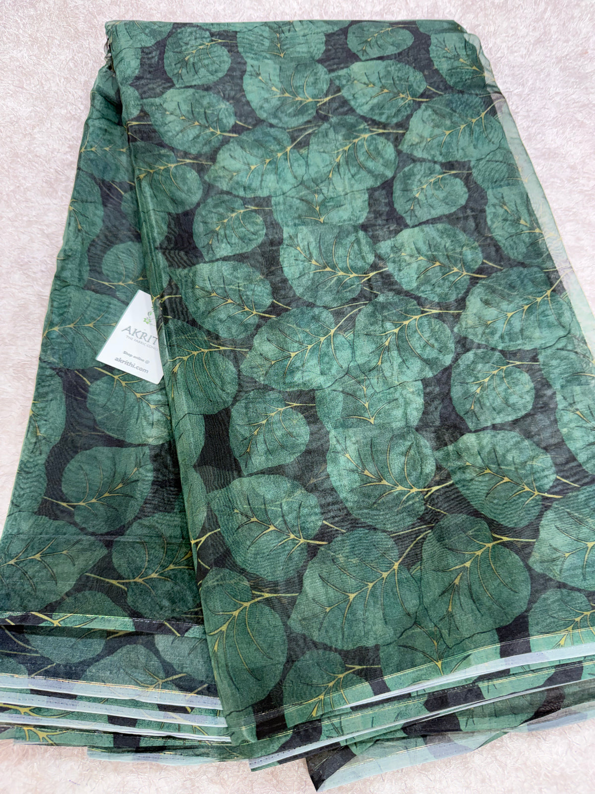 Digital floral Printed organza fabric